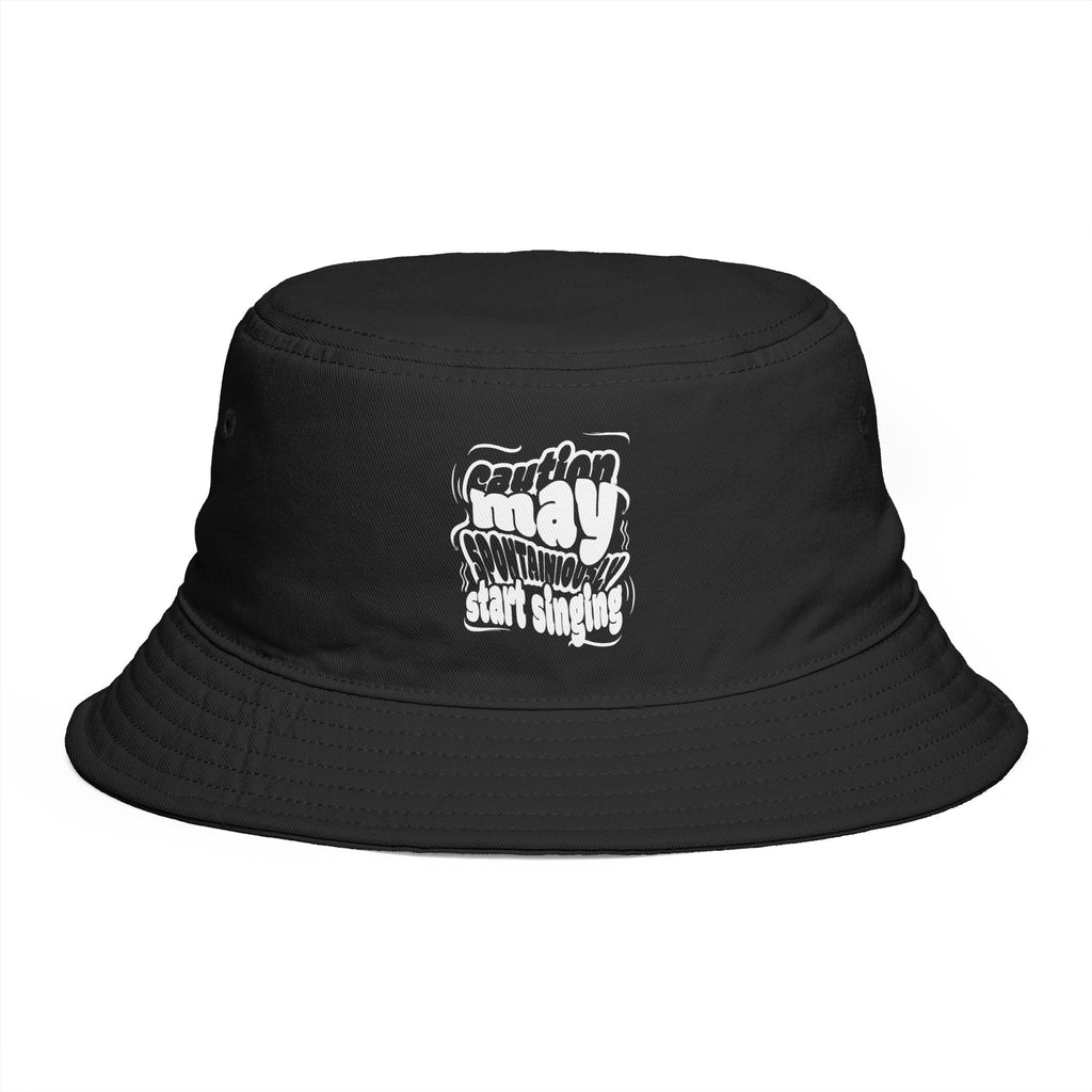 Bucket Hat — Retro 'Southern Sunday' Graphic Brown Sun Hat
