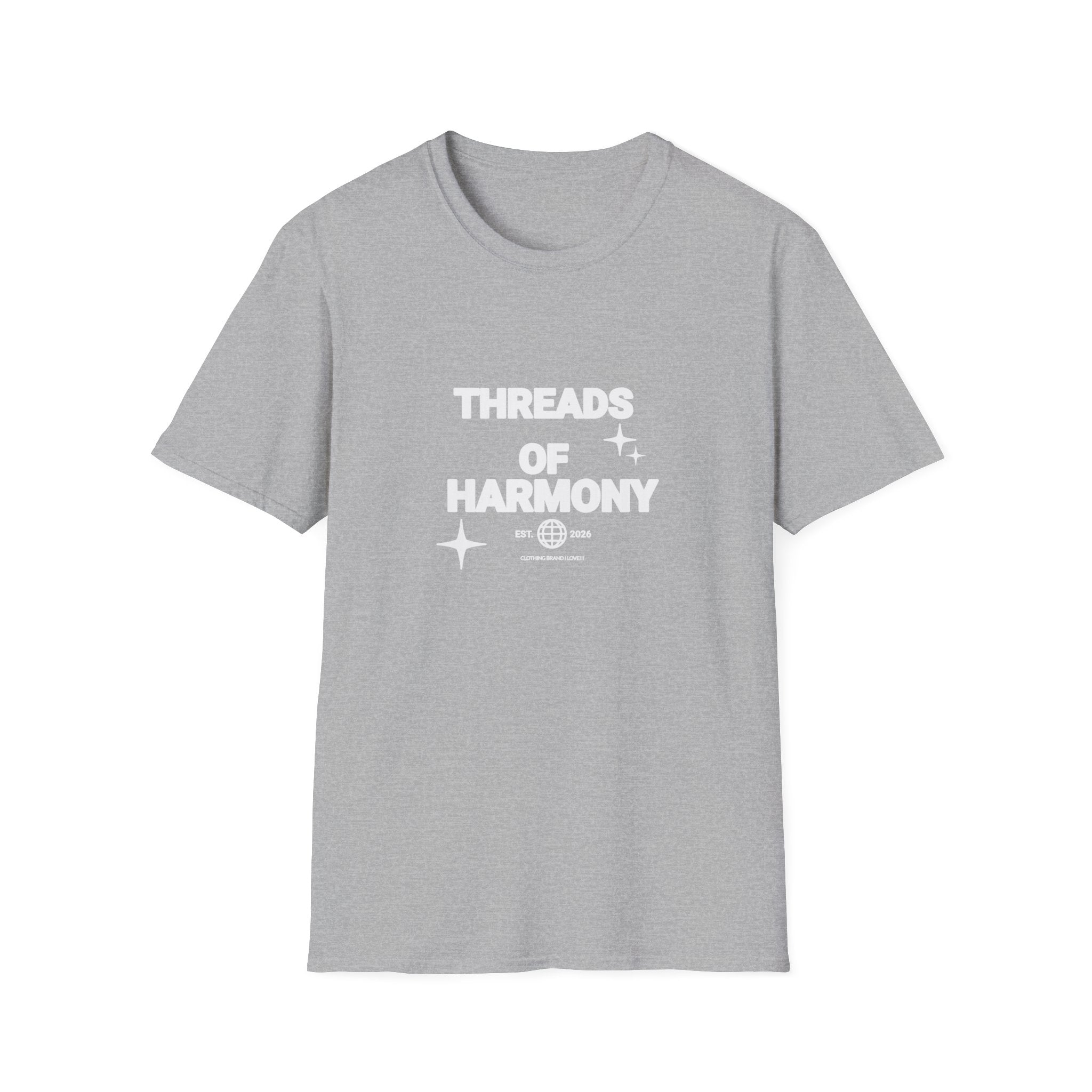 Threads of Harmony T-Shirt — Minimalist Music & Unity Tee