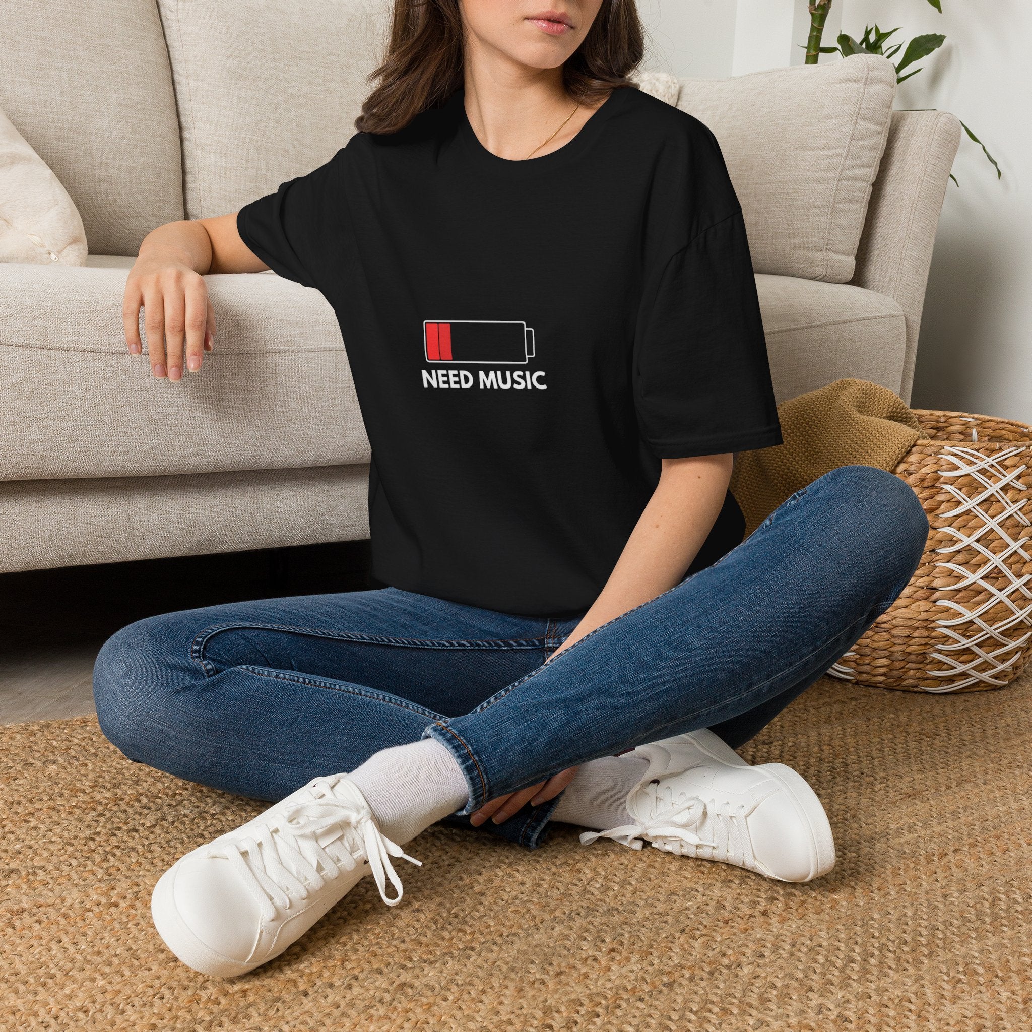 Need Music Battery Graphic T-Shirt