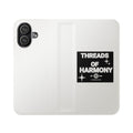 Leather Wallet Flip Case — Protective Phone Folio with Card Slots