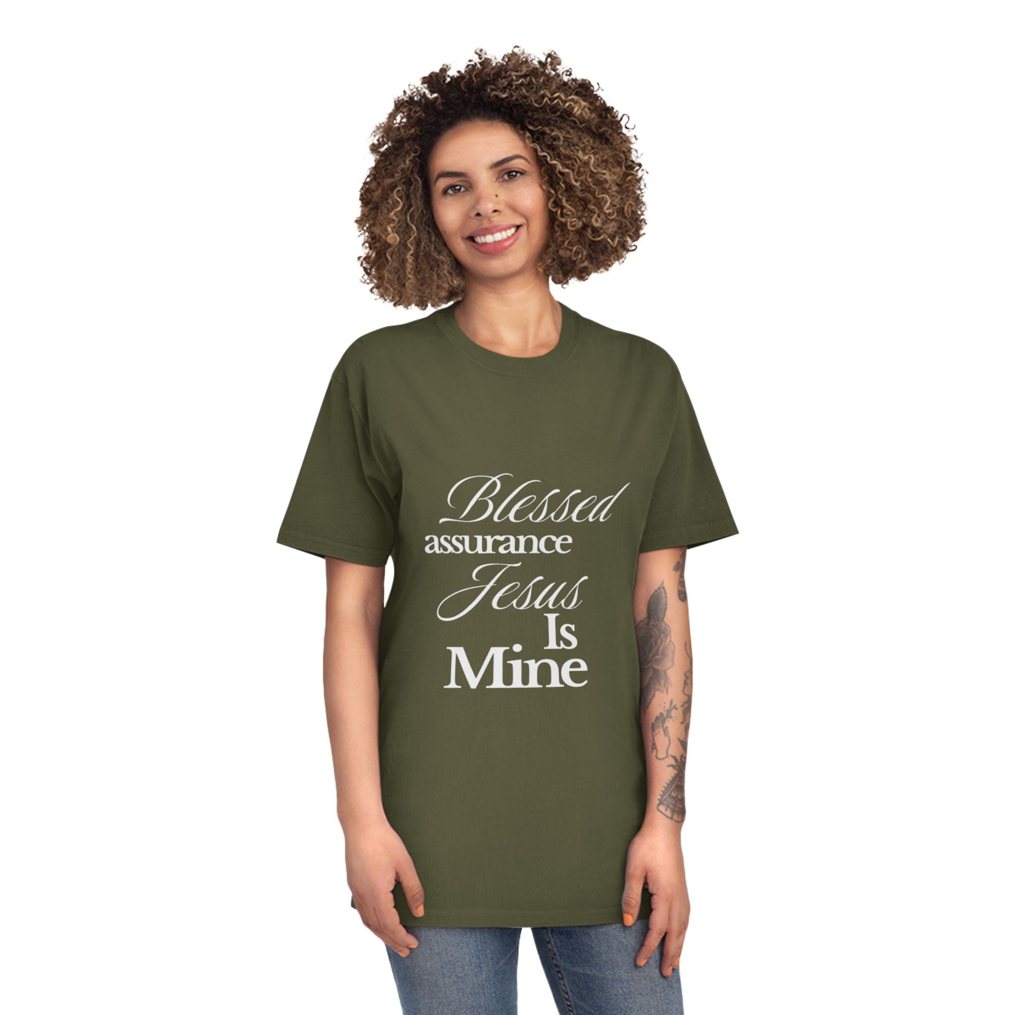 Blessed Assurance "Jesus Is Mine" T-Shirt — Christian Faith Tee