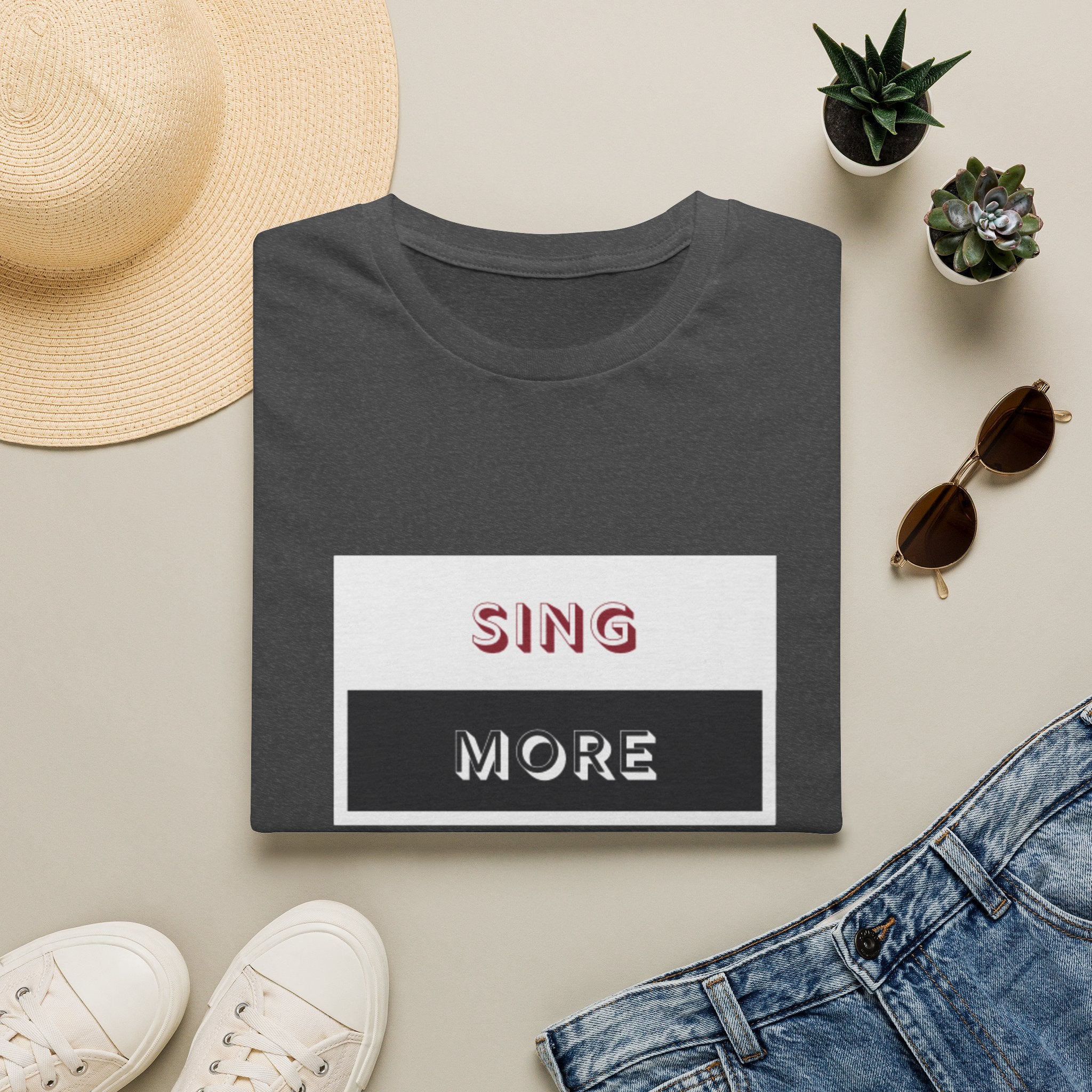 Sing More Graphic T‑Shirt — Motivational Music Tee