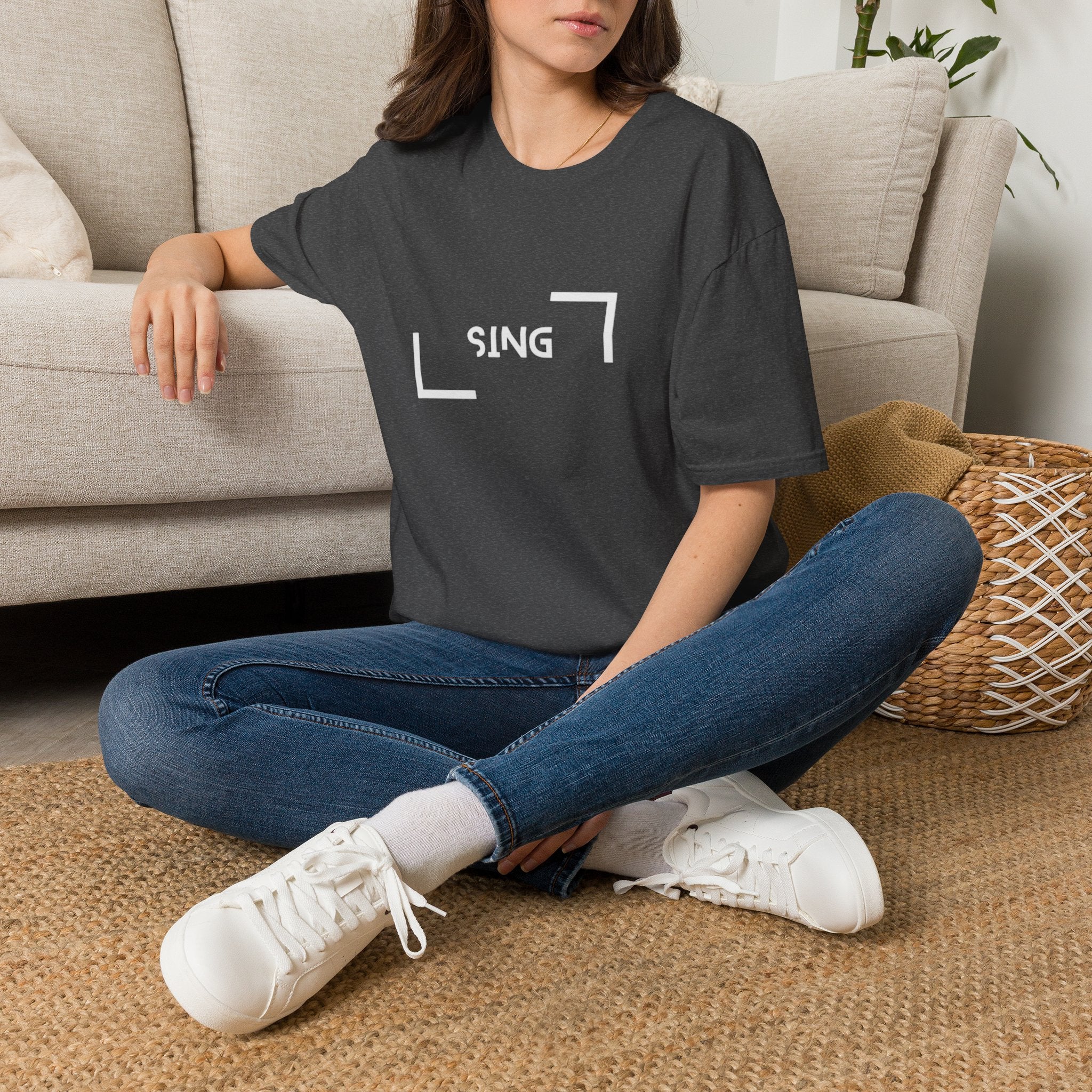 Sing Framed Logo T‑Shirt