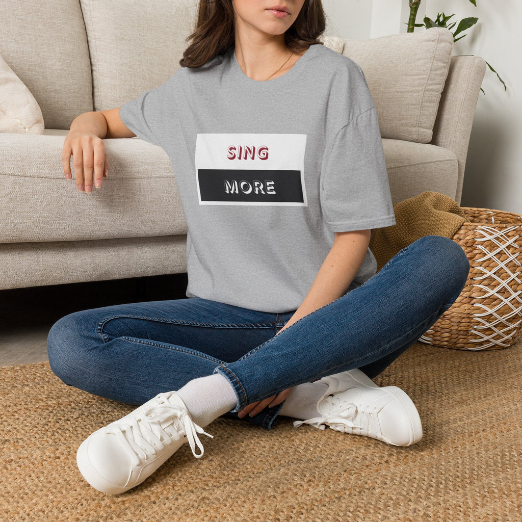 Sing More Graphic T‑Shirt — Motivational Music Tee