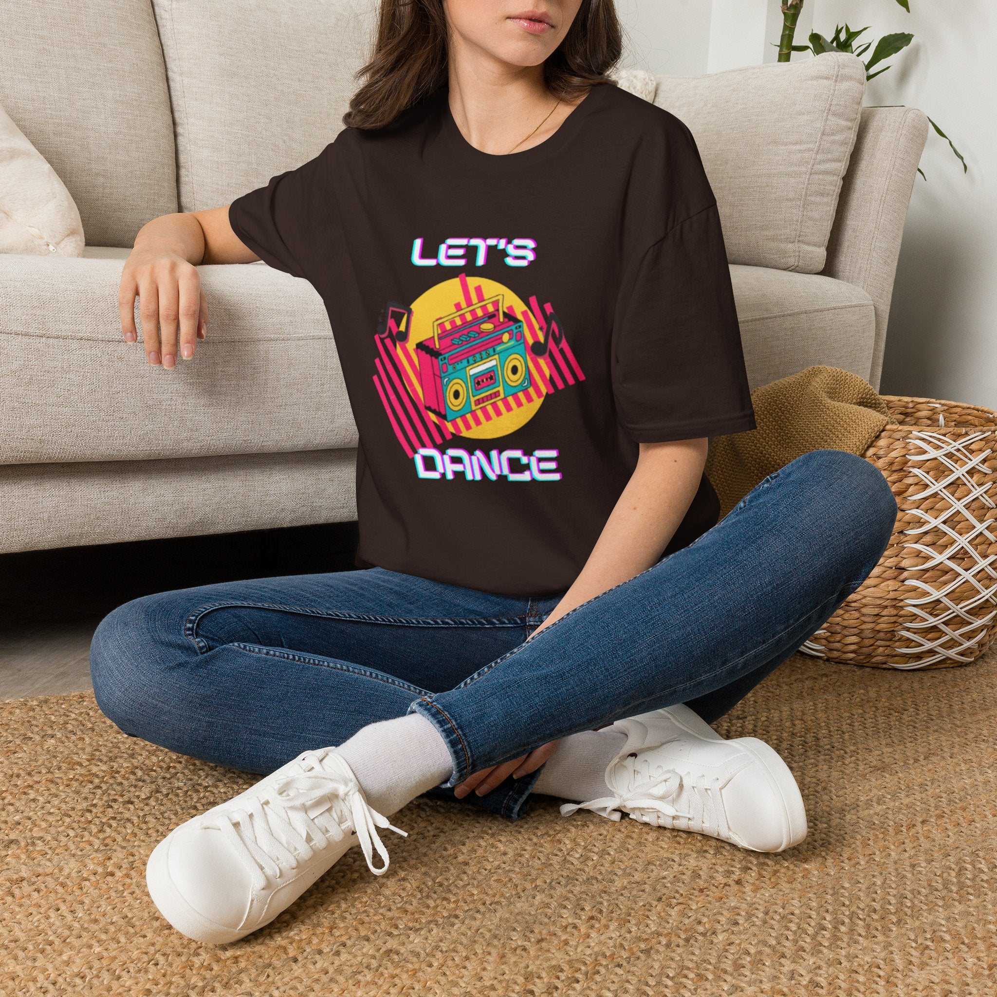 Retro Boombox "Let's Dance" T-Shirt
