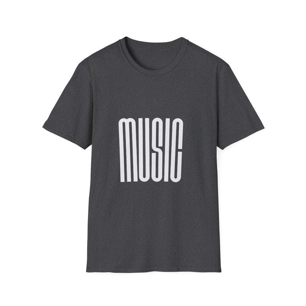 Music Graphic T‑Shirt — Retro Tall Lettering Tee