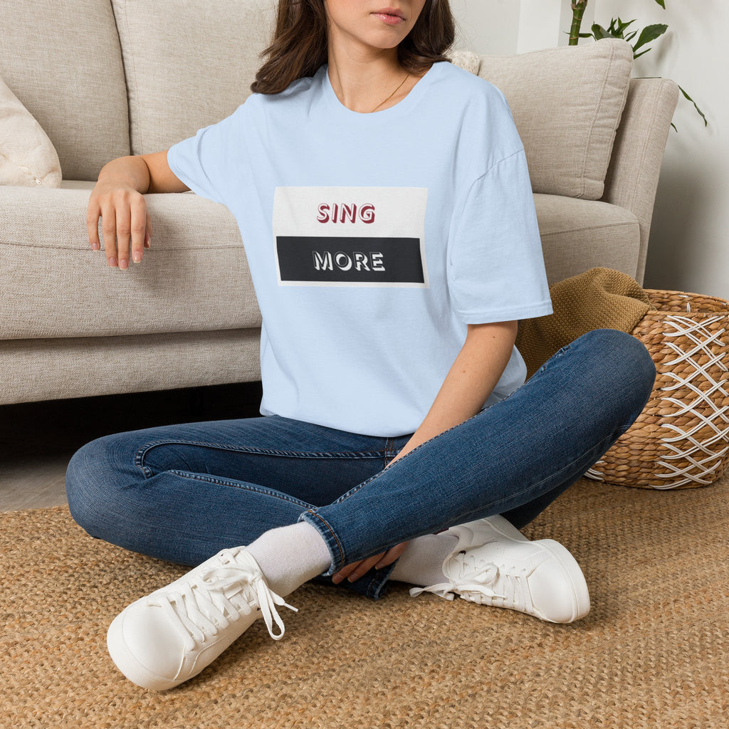 Sing More Graphic T‑Shirt — Motivational Music Tee