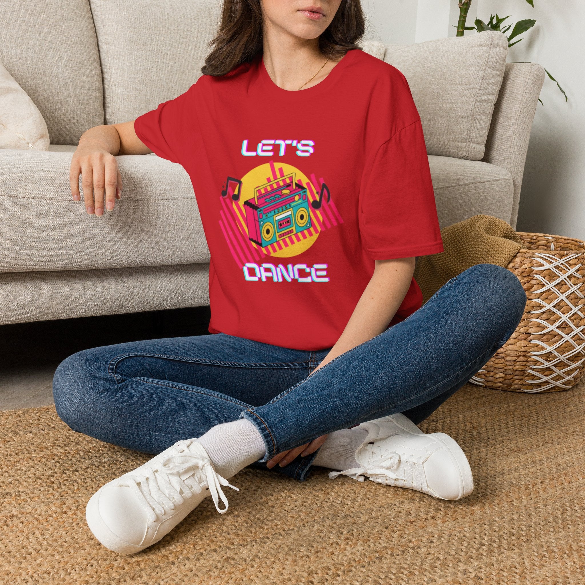 Retro Boombox "Let's Dance" T-Shirt