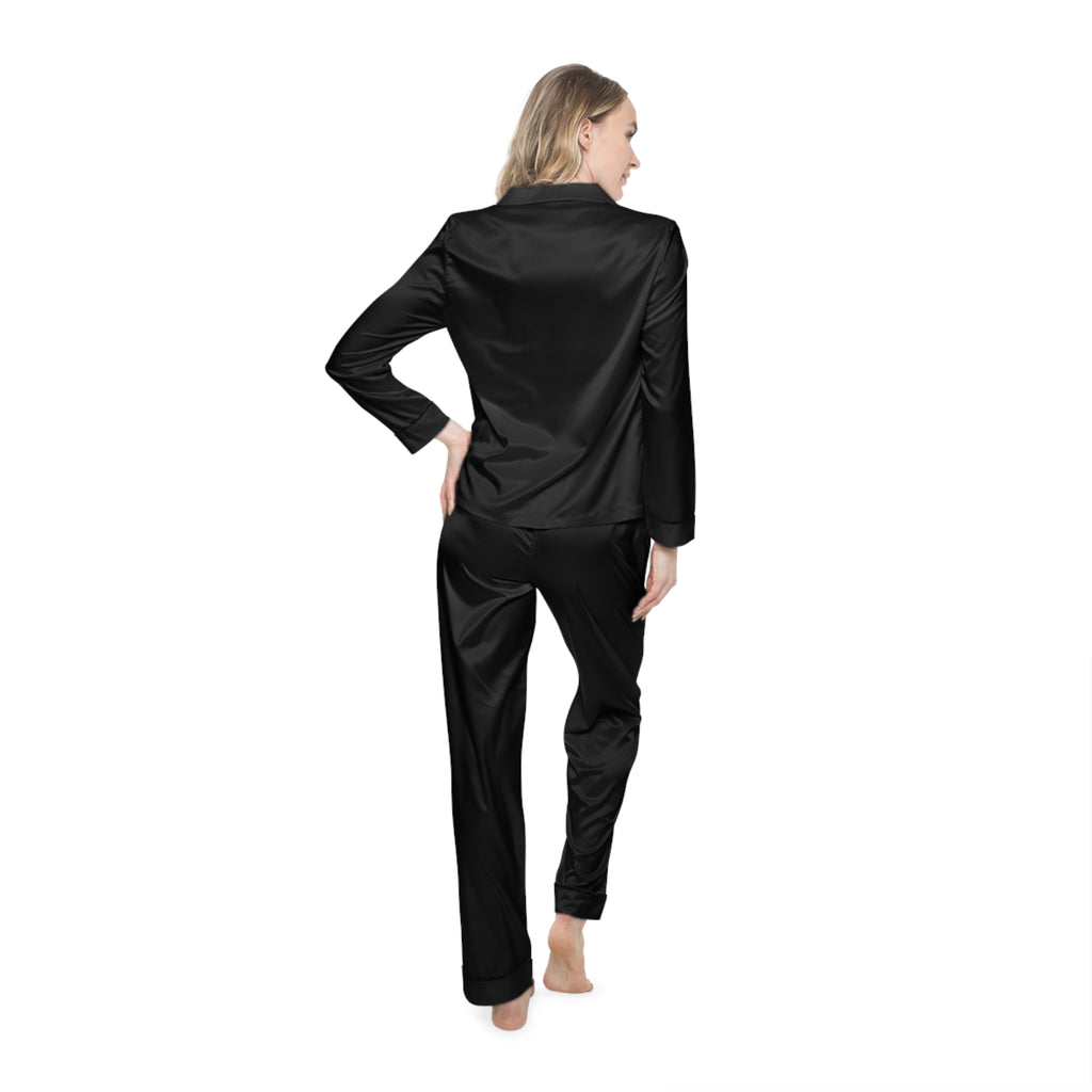 Black Satin Pajama Set — Women’s Luxe Sleepwear