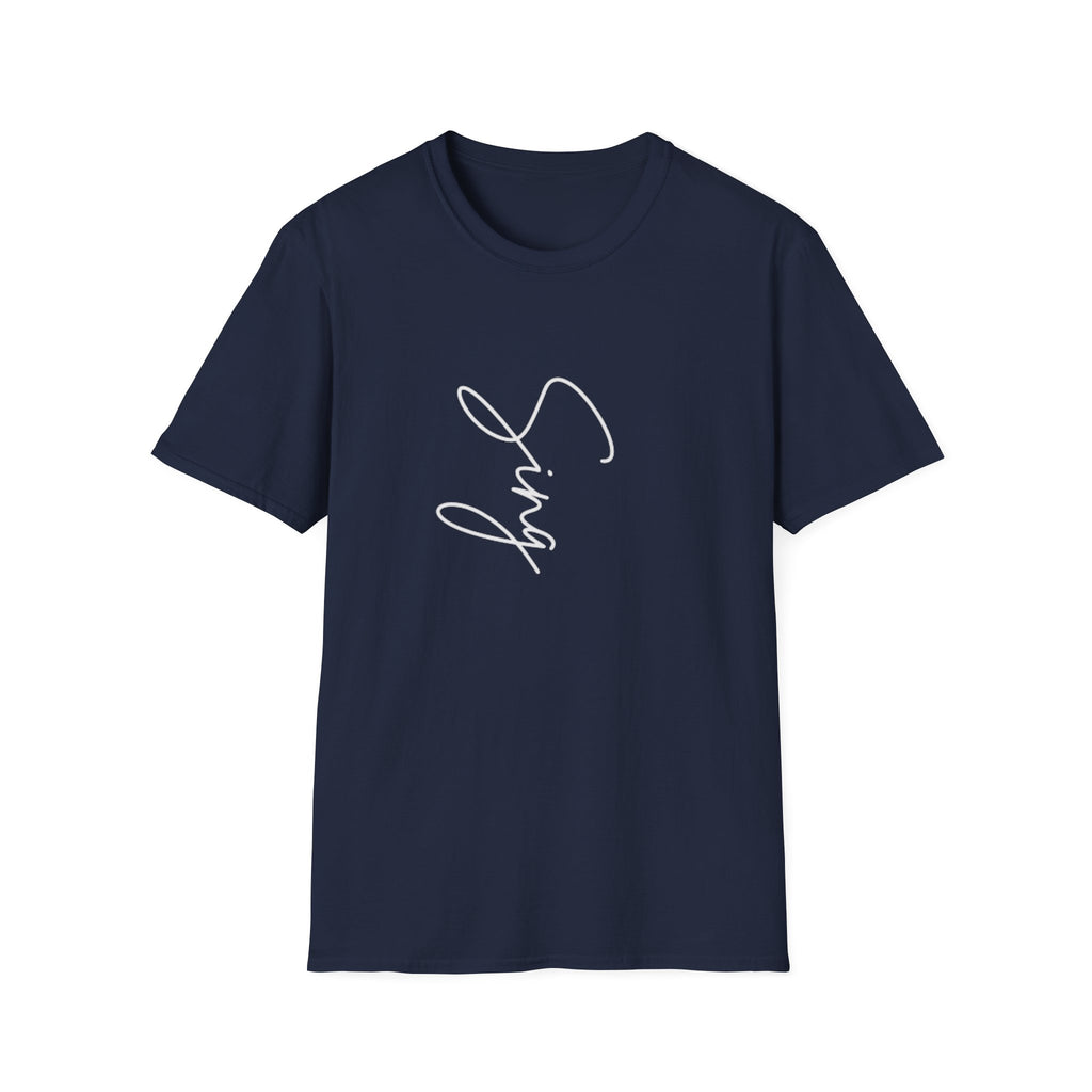 T-Shirt – Script 'Sing' Minimalist Graphic Tee