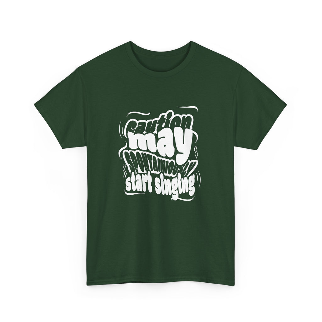 May Start Singing T‑Shirt — Retro Typography Graphic Tee