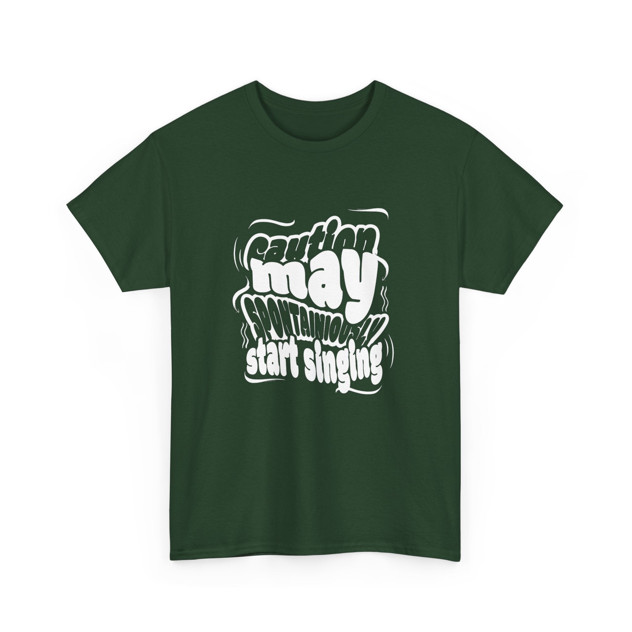 May Start Singing T‑Shirt — Retro Typography Graphic Tee