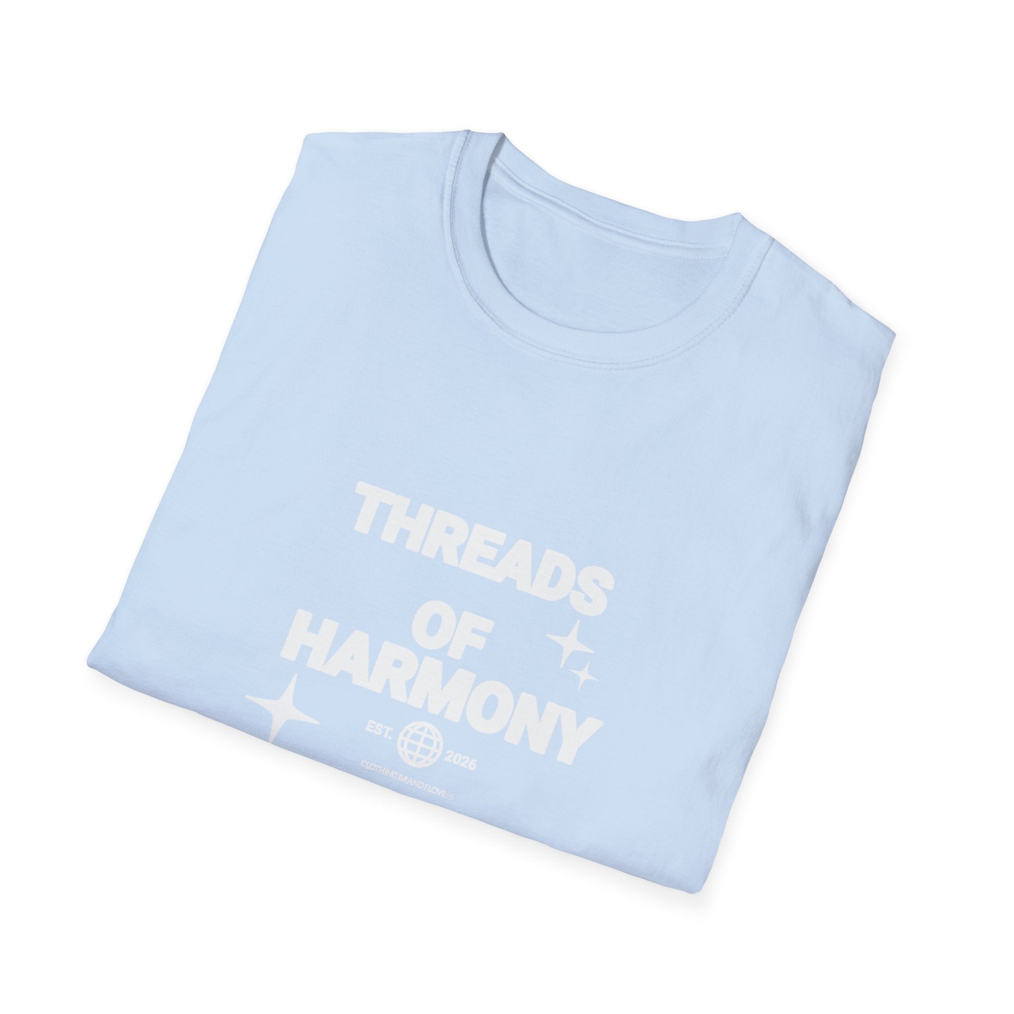 Threads of Harmony T-Shirt — Minimalist Music & Unity Tee