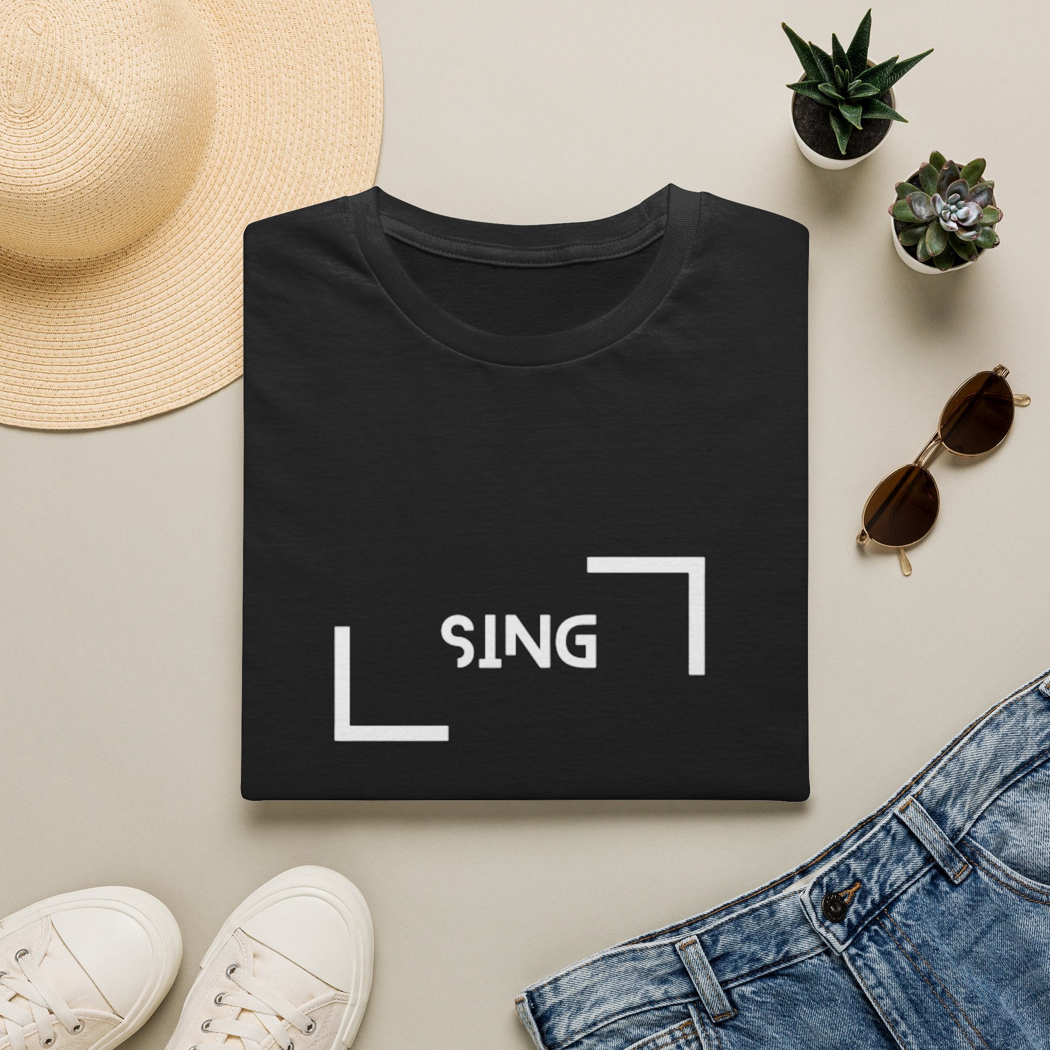 Sing Framed Logo T‑Shirt