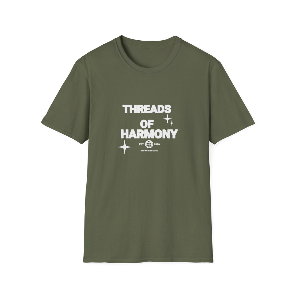 Threads of Harmony T-Shirt — Minimalist Music & Unity Tee