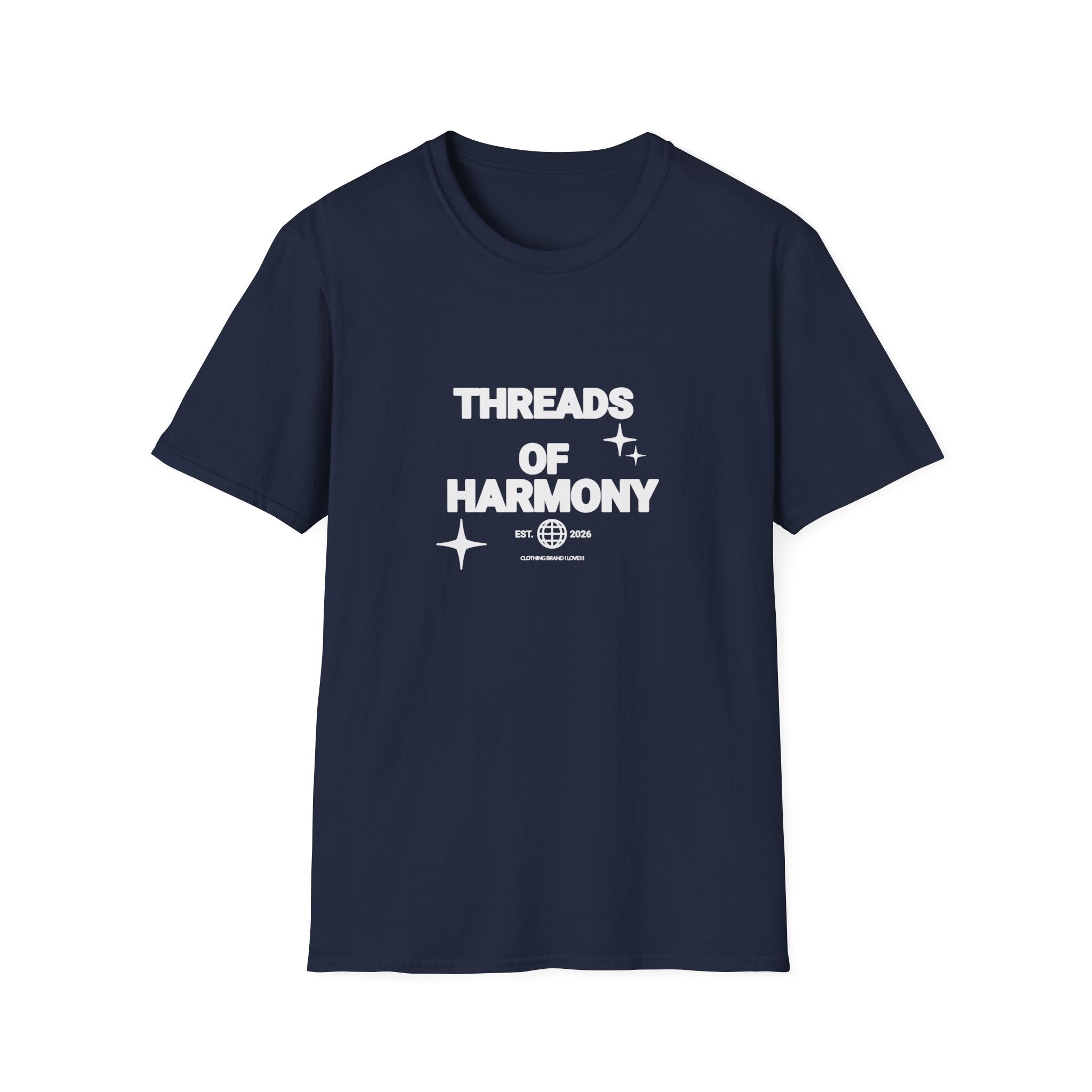 Threads of Harmony T-Shirt — Minimalist Music & Unity Tee