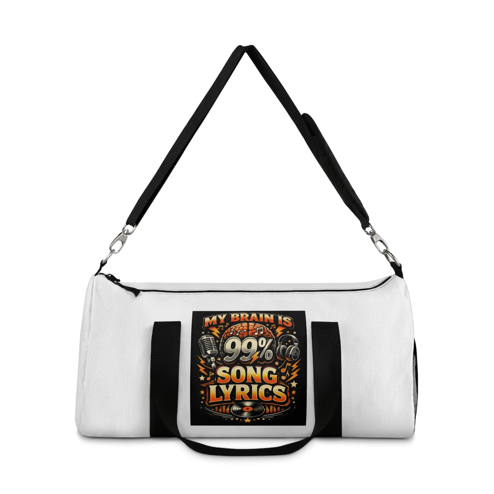 Music Is My Second Language Duffel Bag — Travel Gym Gear for Musicians