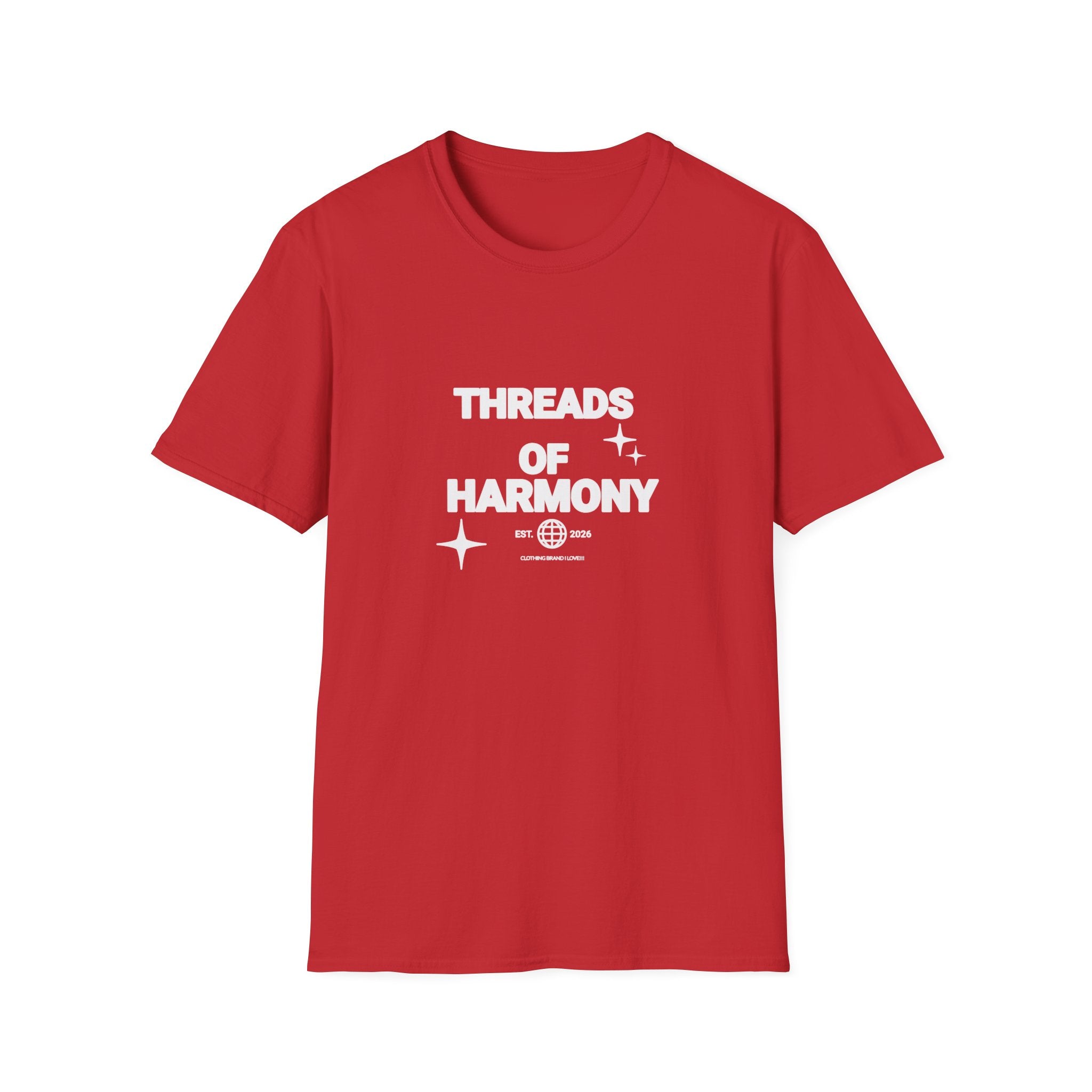 Threads of Harmony T-Shirt — Minimalist Music & Unity Tee
