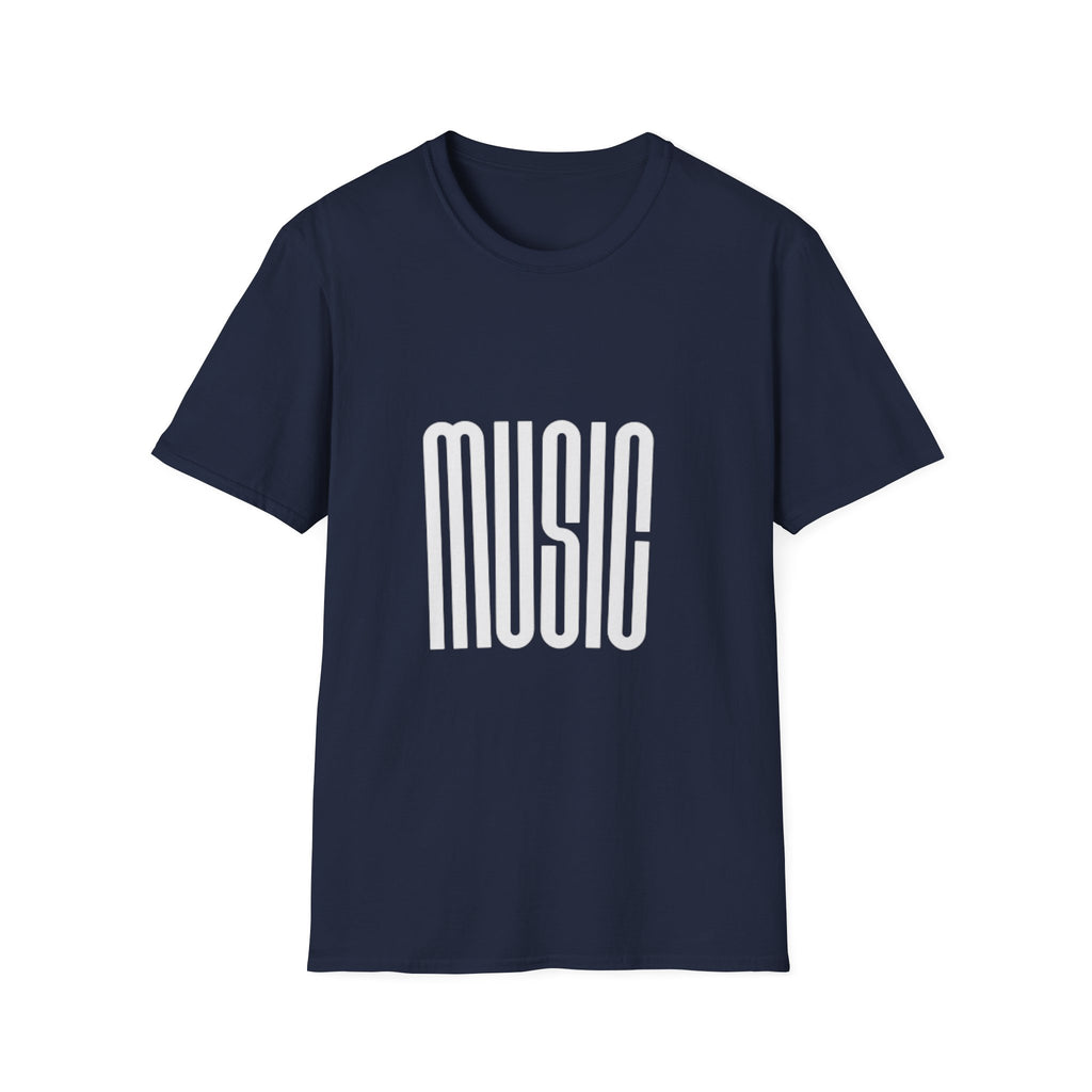Music Graphic T‑Shirt — Retro Tall Lettering Tee