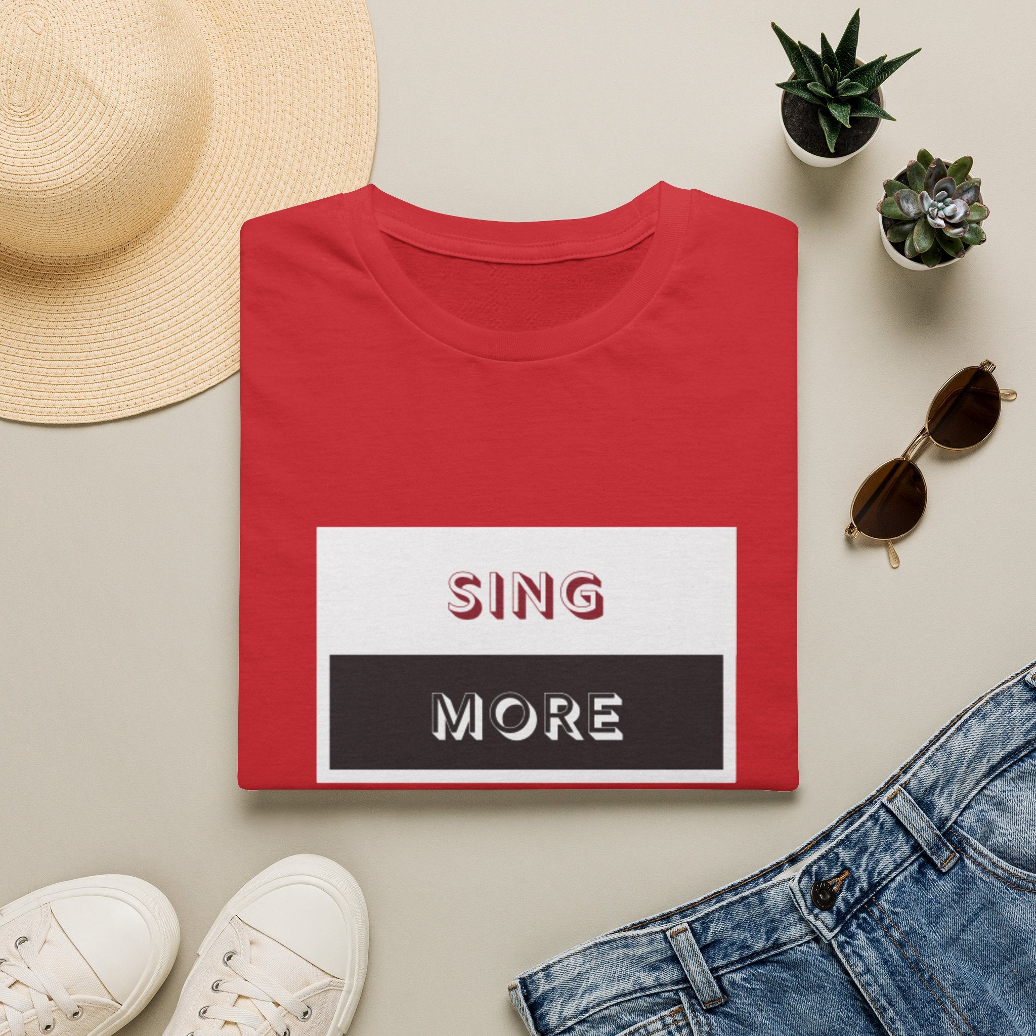 Sing More Graphic T‑Shirt — Motivational Music Tee