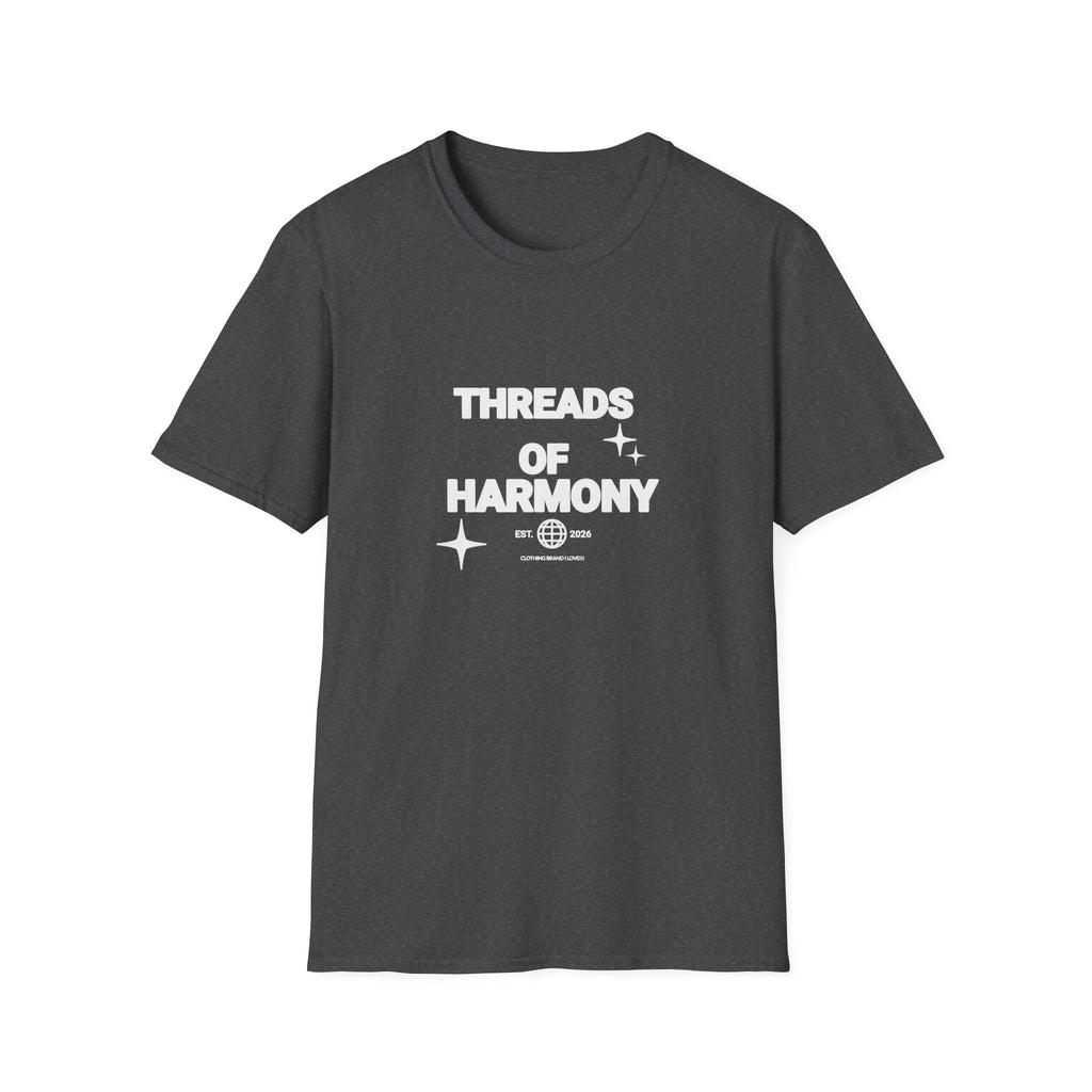 Threads of Harmony T-Shirt — Minimalist Music & Unity Tee