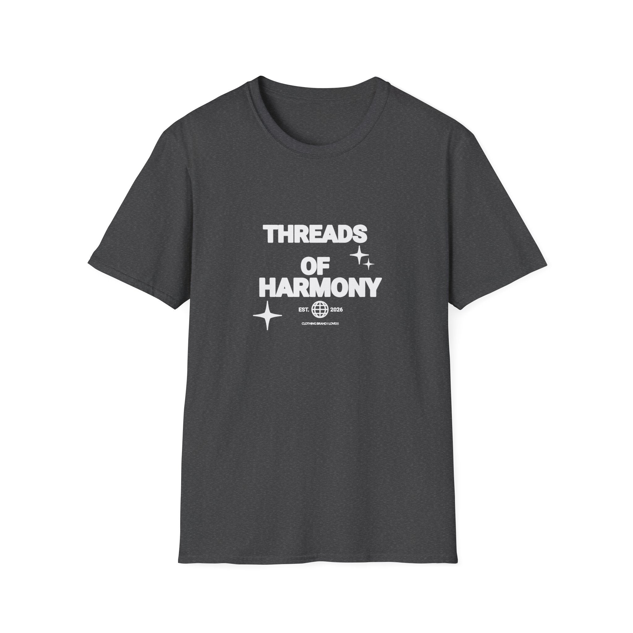 Threads of Harmony T-Shirt — Minimalist Music & Unity Tee