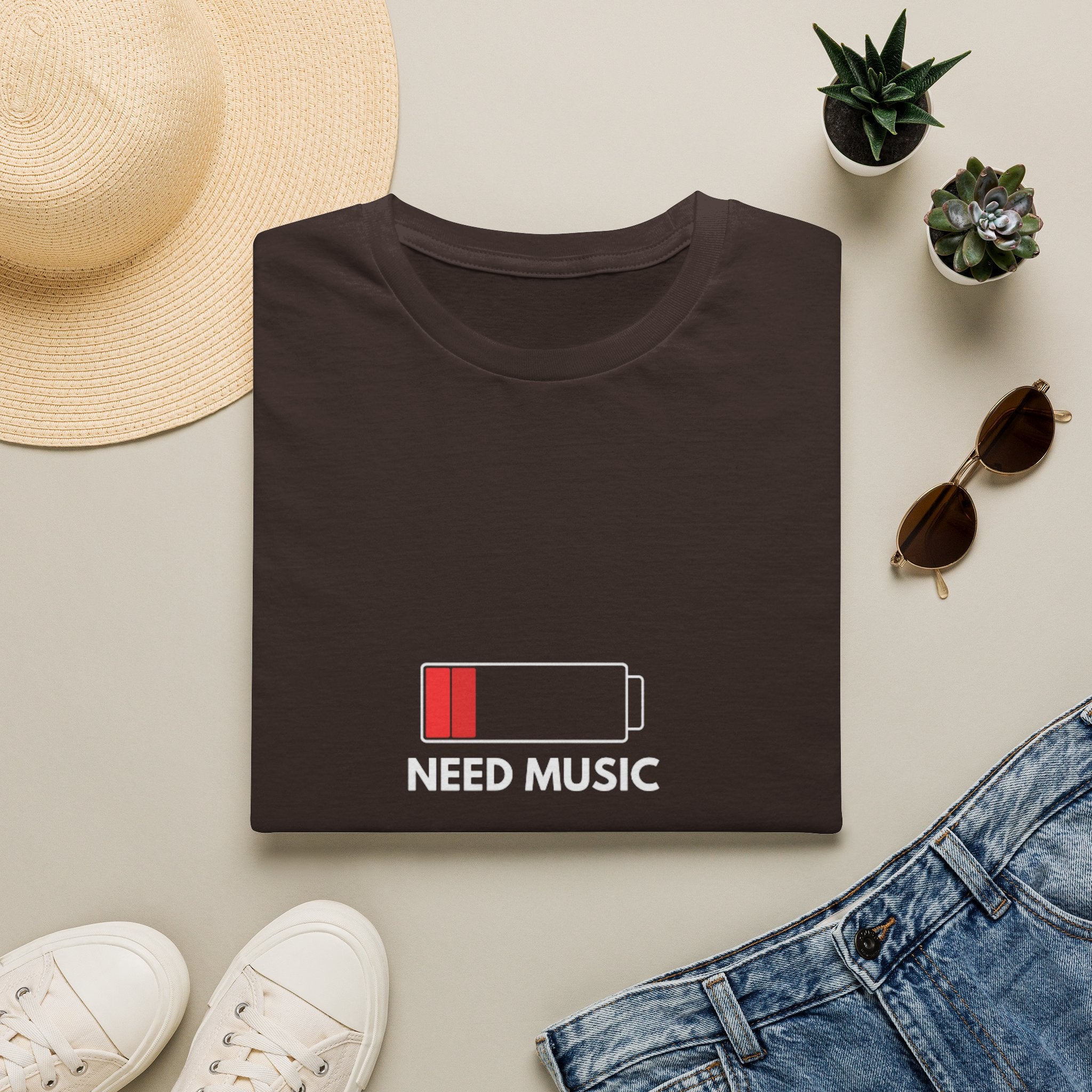 Need Music Battery Graphic T-Shirt