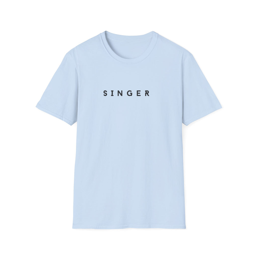 Singer T-Shirt — Minimalist Musician Tee for Singers & Vocalists
