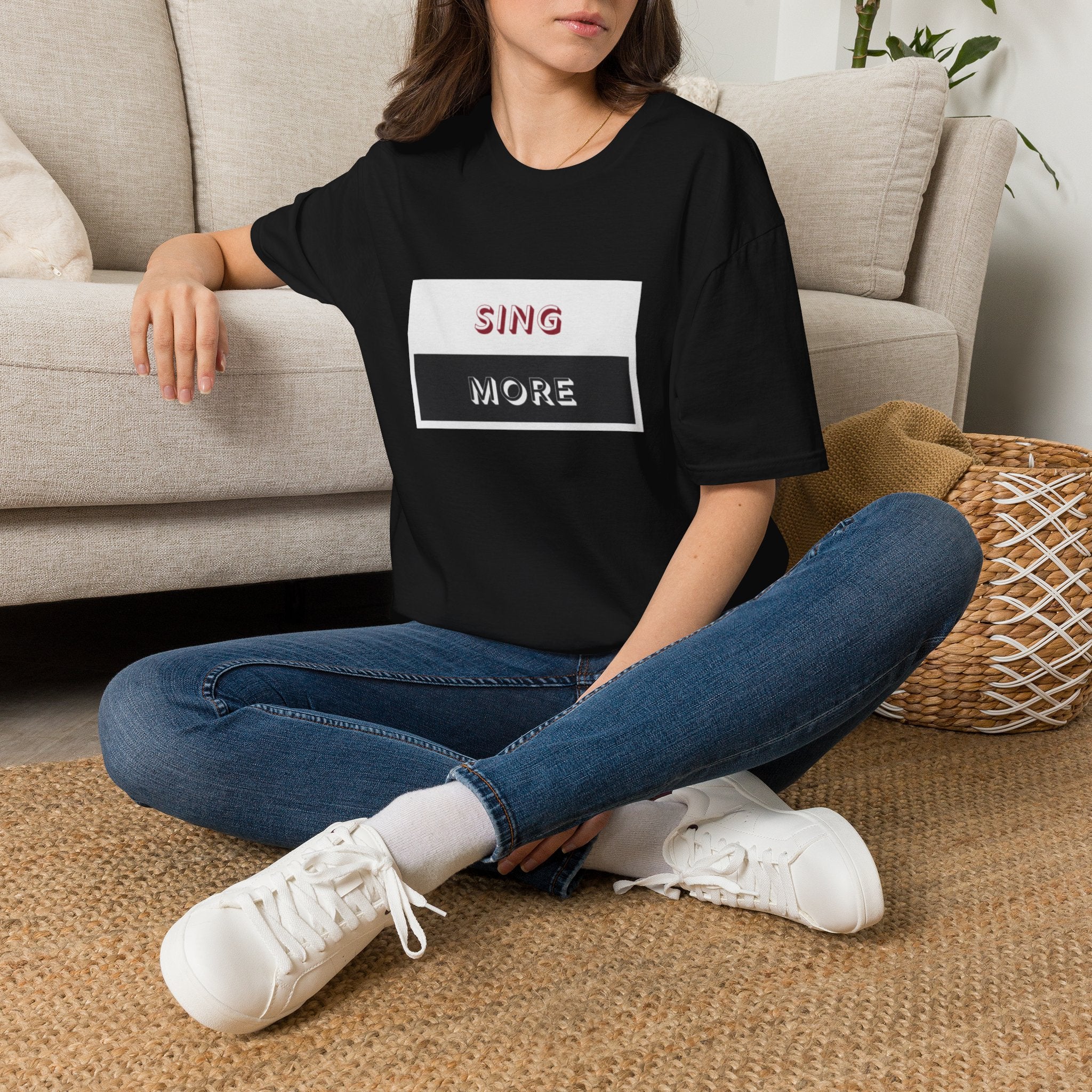 Sing More Graphic T‑Shirt — Motivational Music Tee