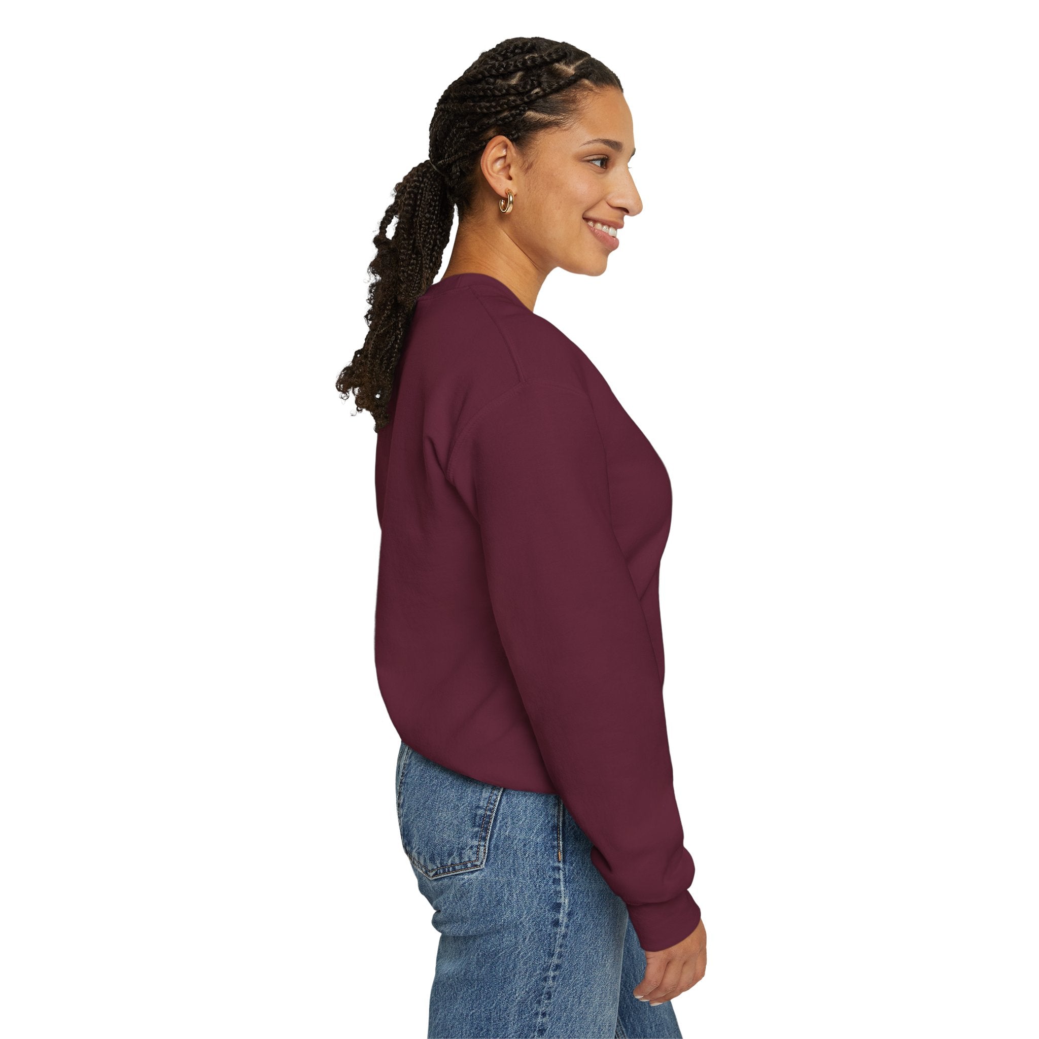 Vintage Microphone Sweatshirt — Retro Radio Mic Crewneck for Musicians & Podcasters
