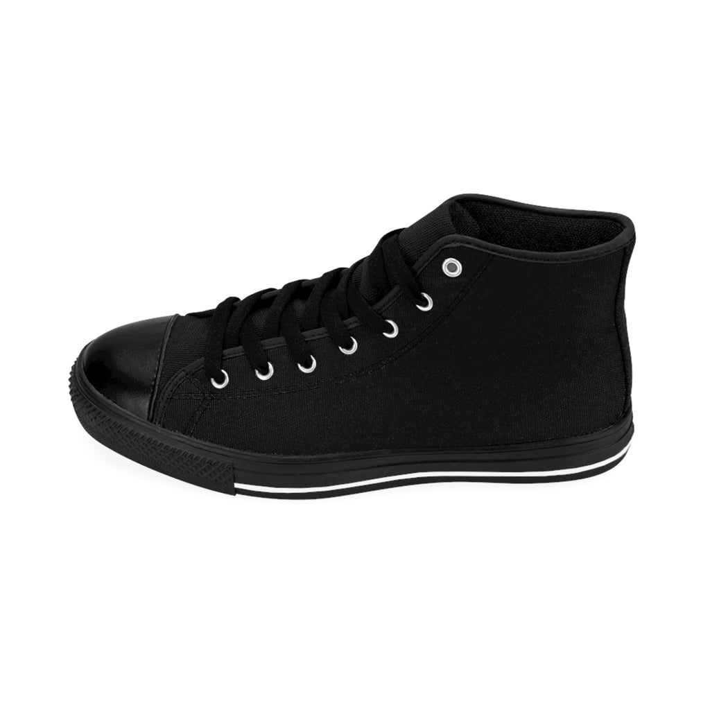 Women's Classic Sneakers — "My Brain Has 100% Song Lyrics" Retro Music High-Tops
