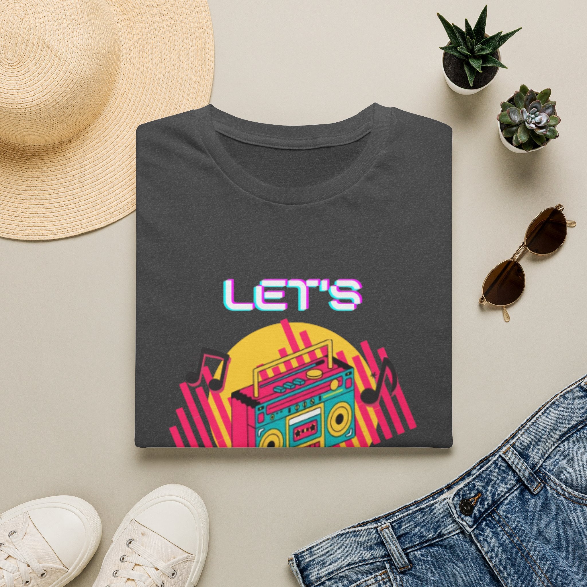 Retro Boombox "Let's Dance" T-Shirt