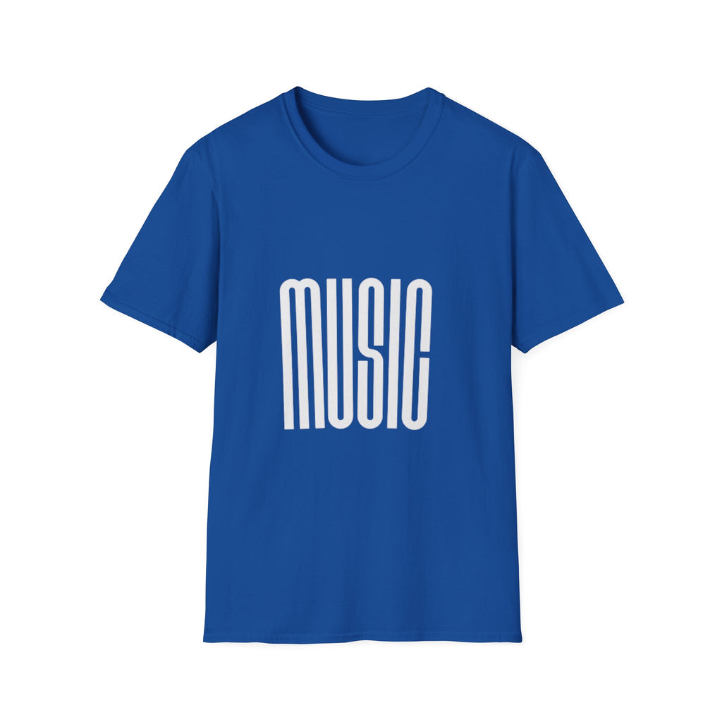 Music Graphic T‑Shirt — Retro Tall Lettering Tee