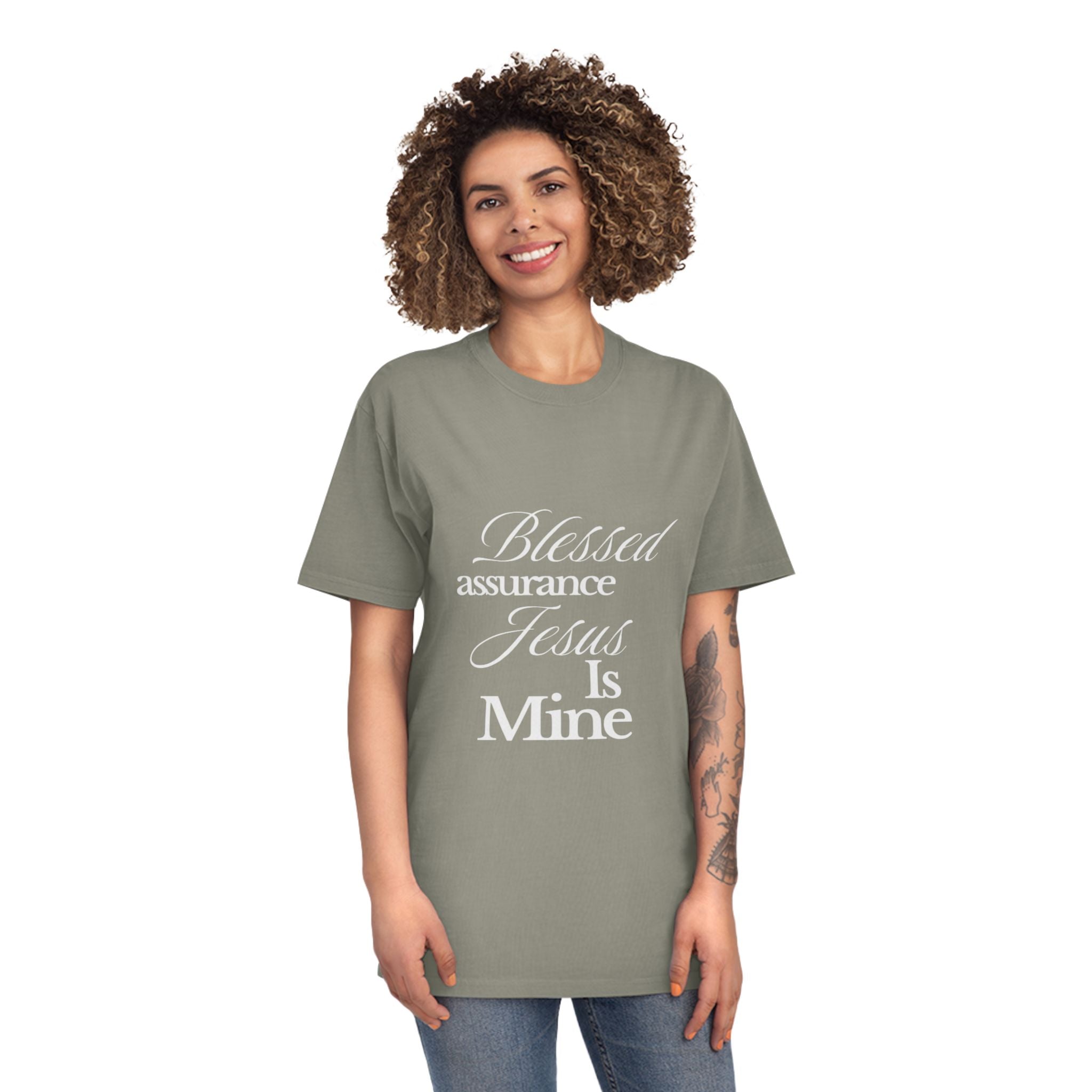 Blessed Assurance "Jesus Is Mine" T-Shirt — Christian Faith Tee