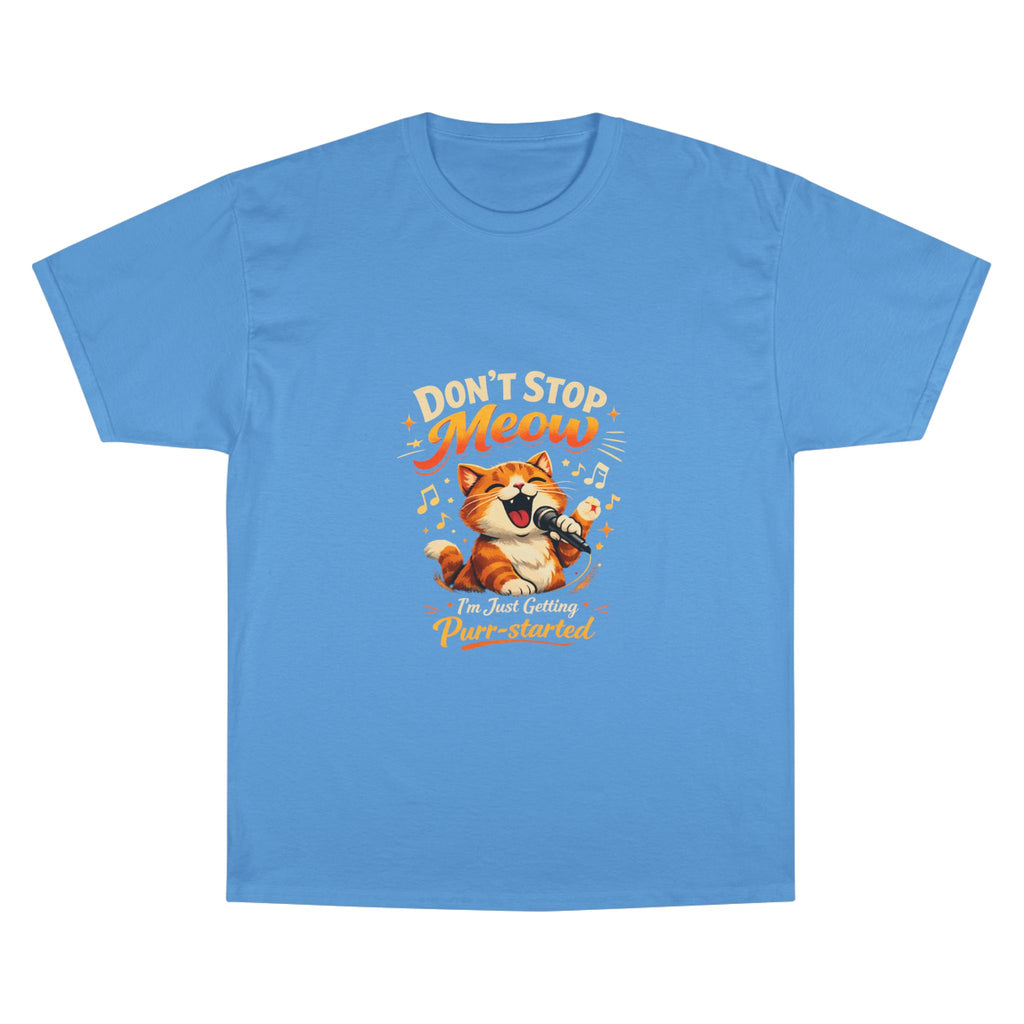 Don't Stop Meow T-Shirt — Funny Singing Cat Graphic Tee