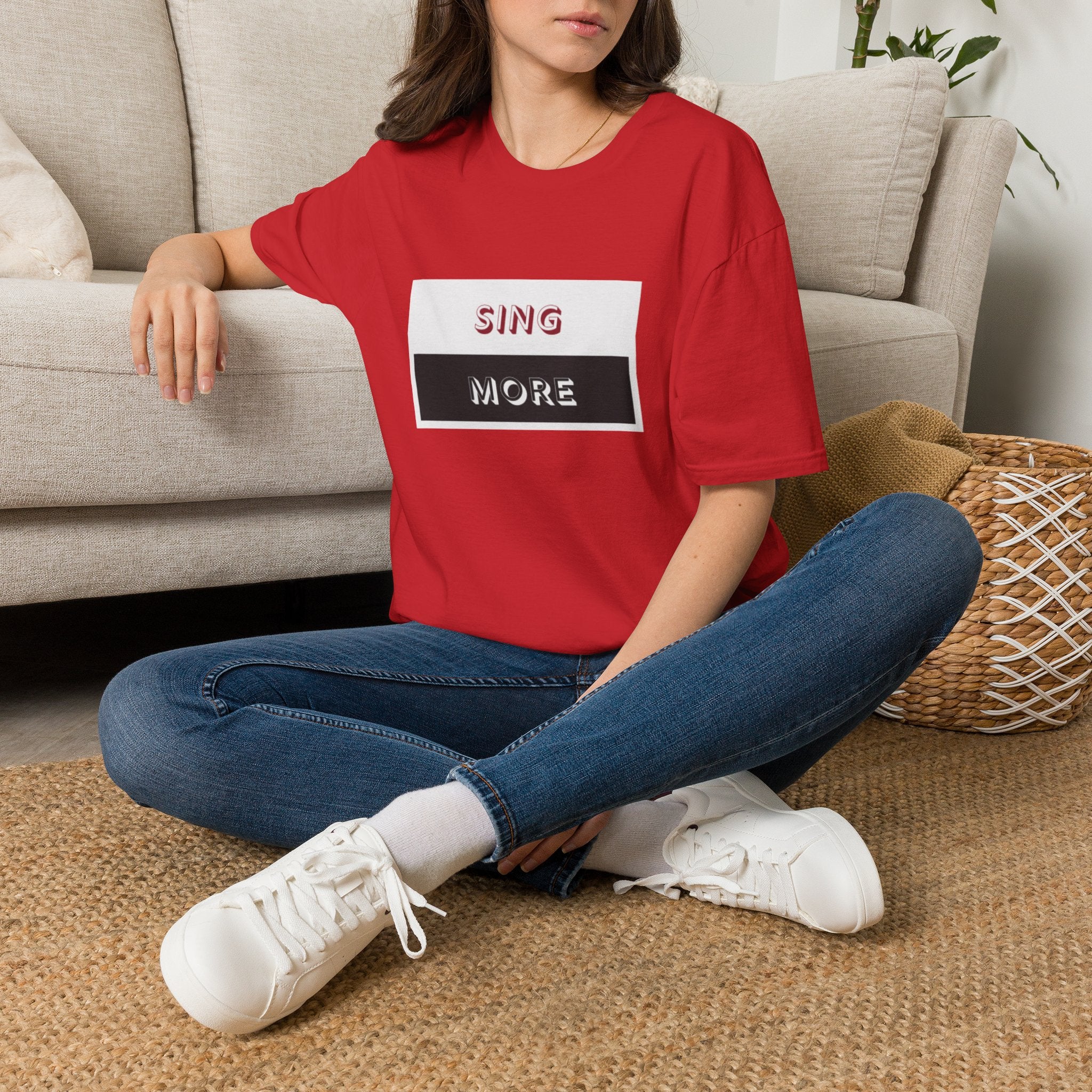 Sing More Graphic T‑Shirt — Motivational Music Tee