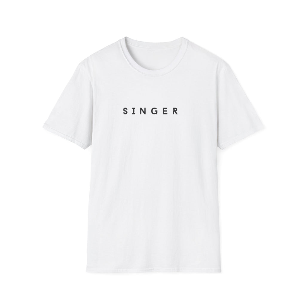Singer T-Shirt — Minimalist Musician Tee for Singers & Vocalists