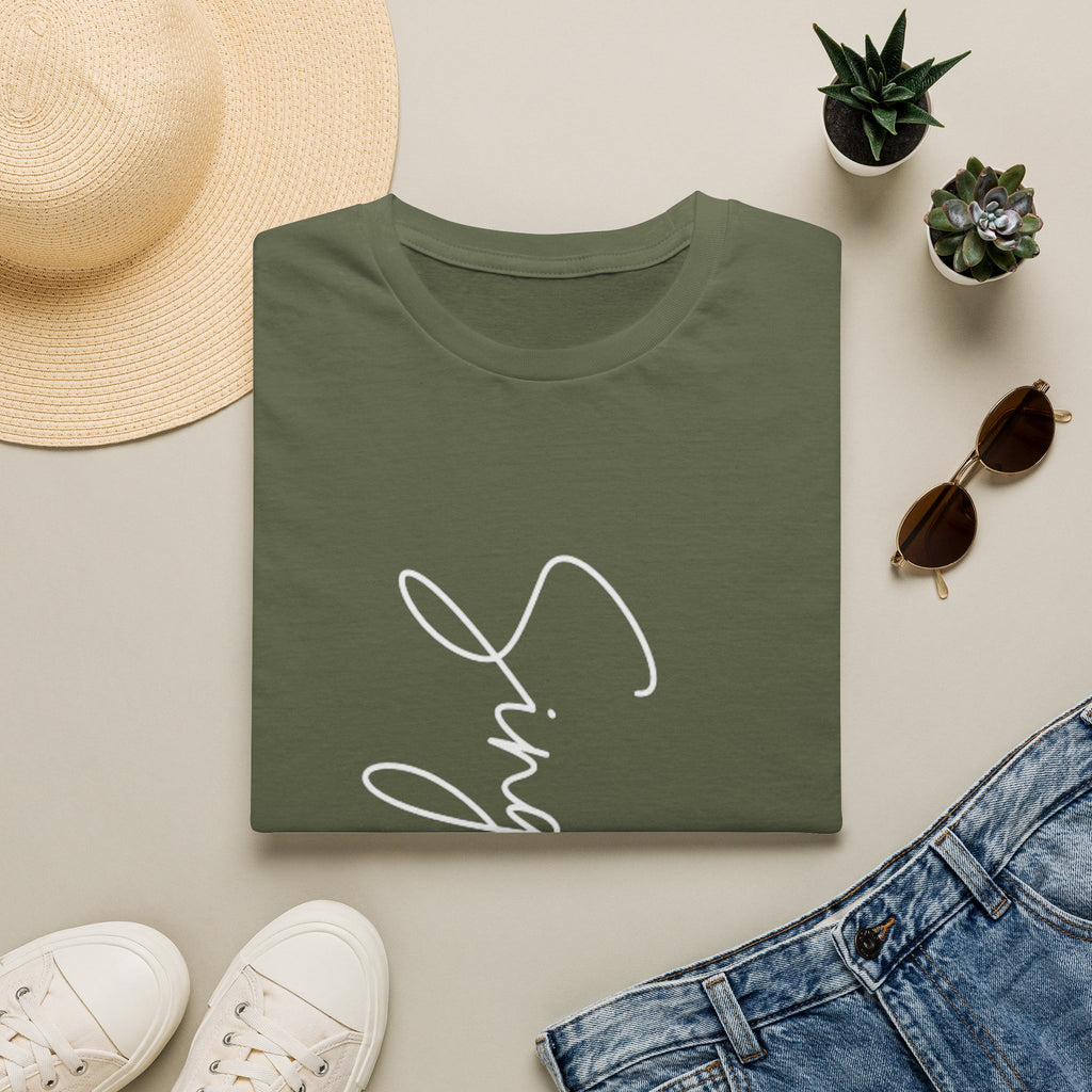 T-Shirt – Script 'Sing' Minimalist Graphic Tee