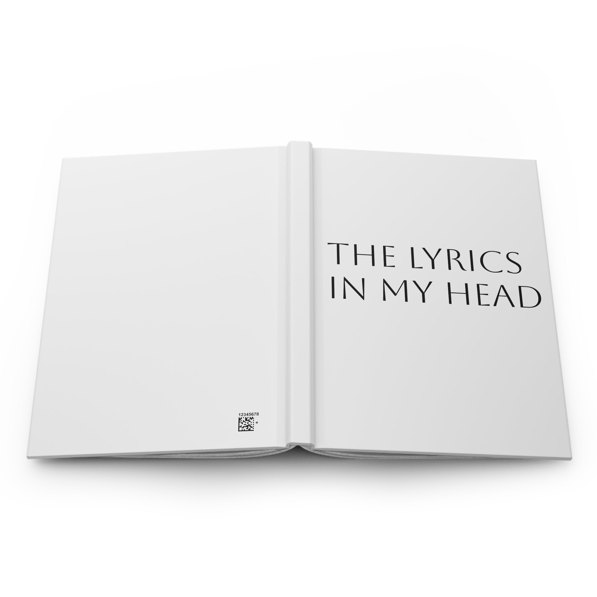 Hardcover Journal — "The Lyrics In My Head" Songwriter Notebook