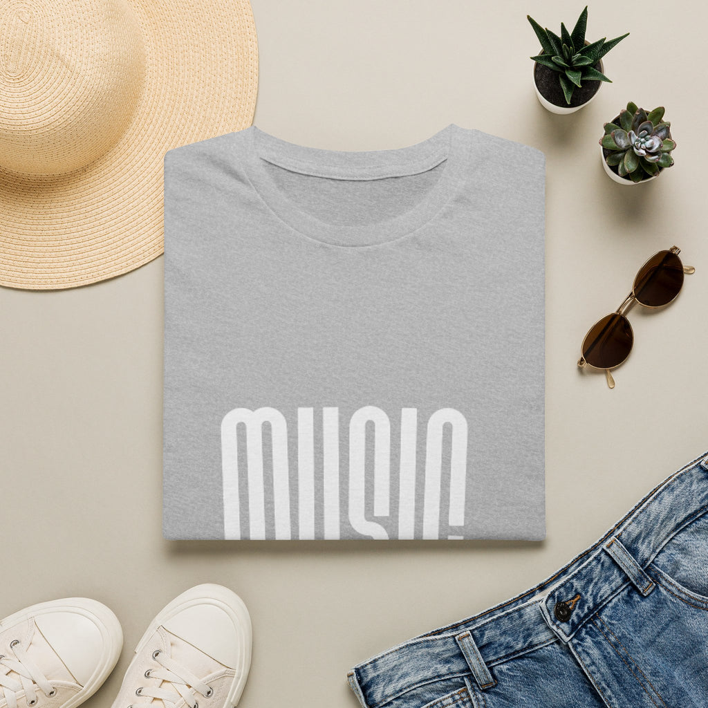 Music Graphic T‑Shirt — Retro Tall Lettering Tee