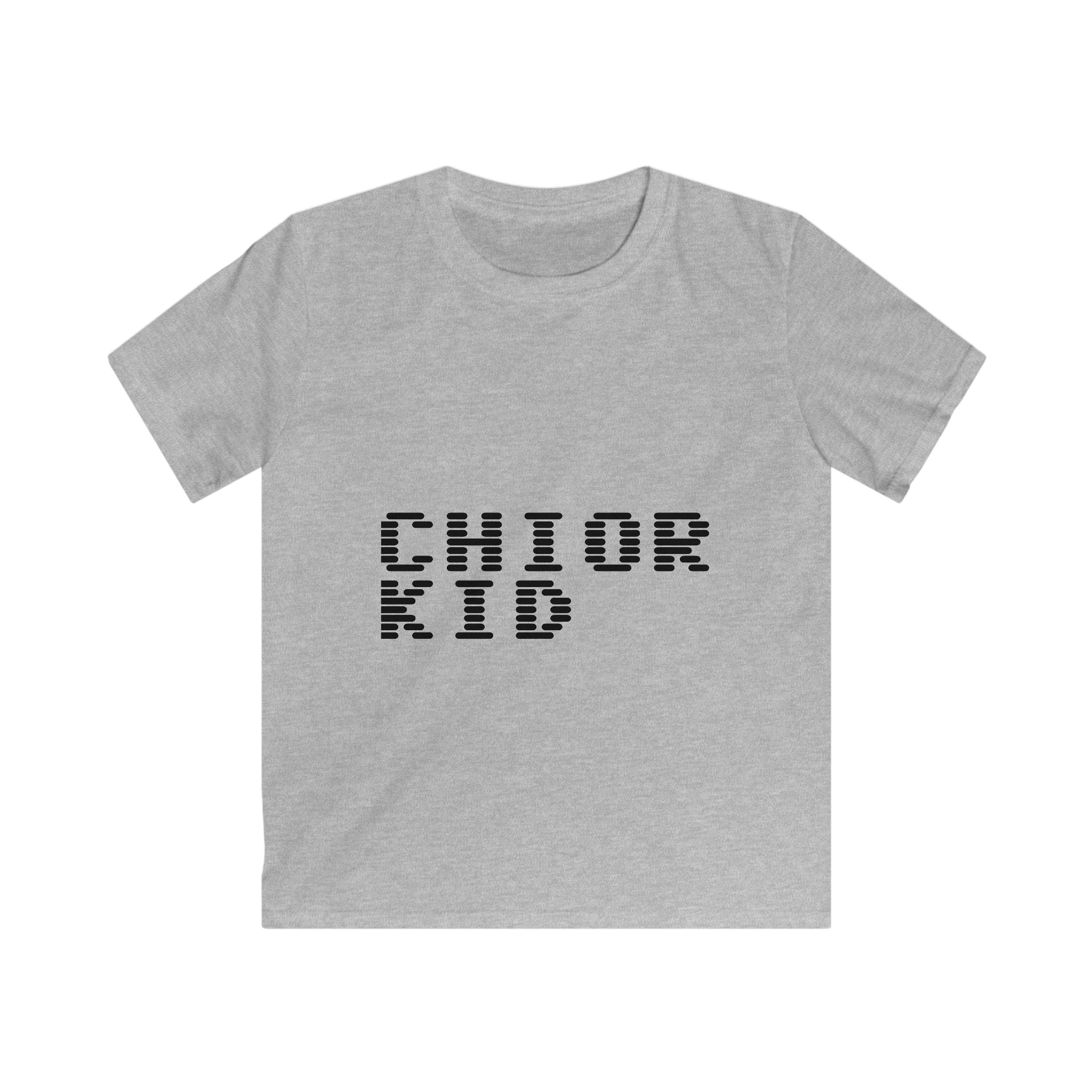 Quiet Kid Kids T‑Shirt — Minimalist Striped Text Tee for Introverted Children