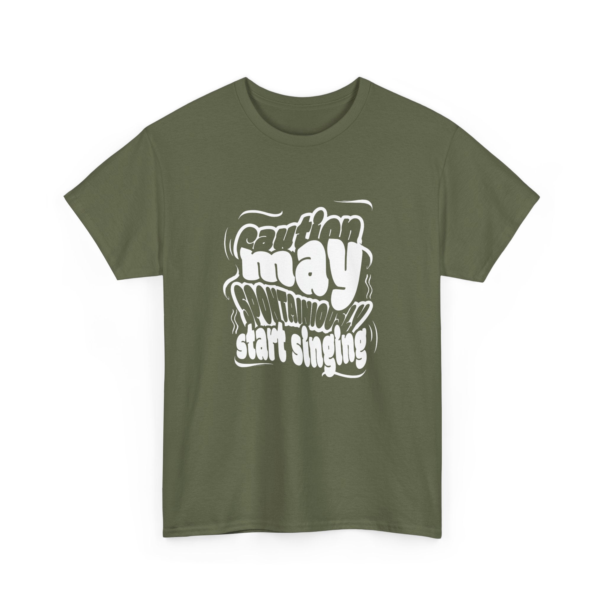 May Start Singing T‑Shirt — Retro Typography Graphic Tee