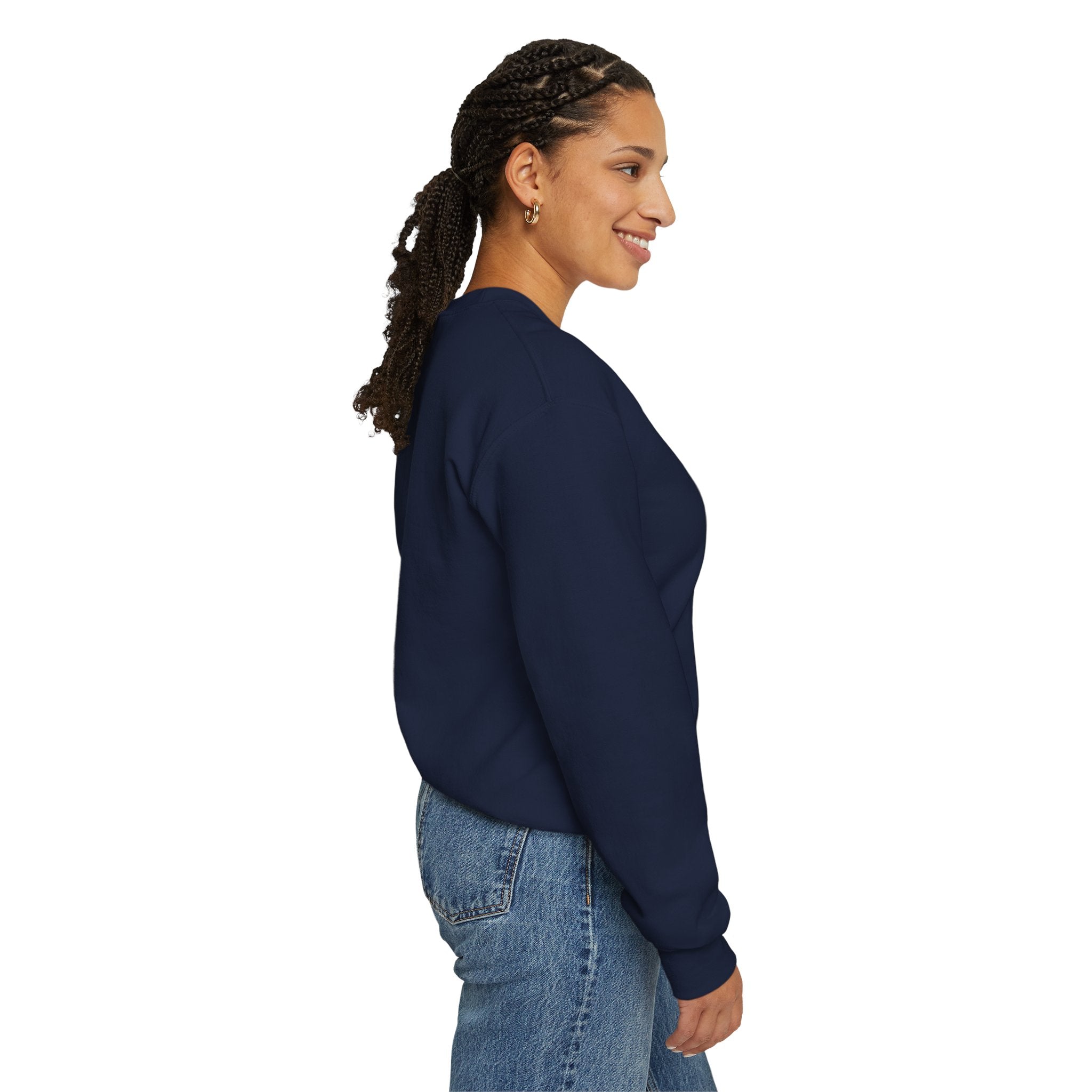 Vintage Microphone Sweatshirt — Retro Radio Mic Crewneck for Musicians & Podcasters