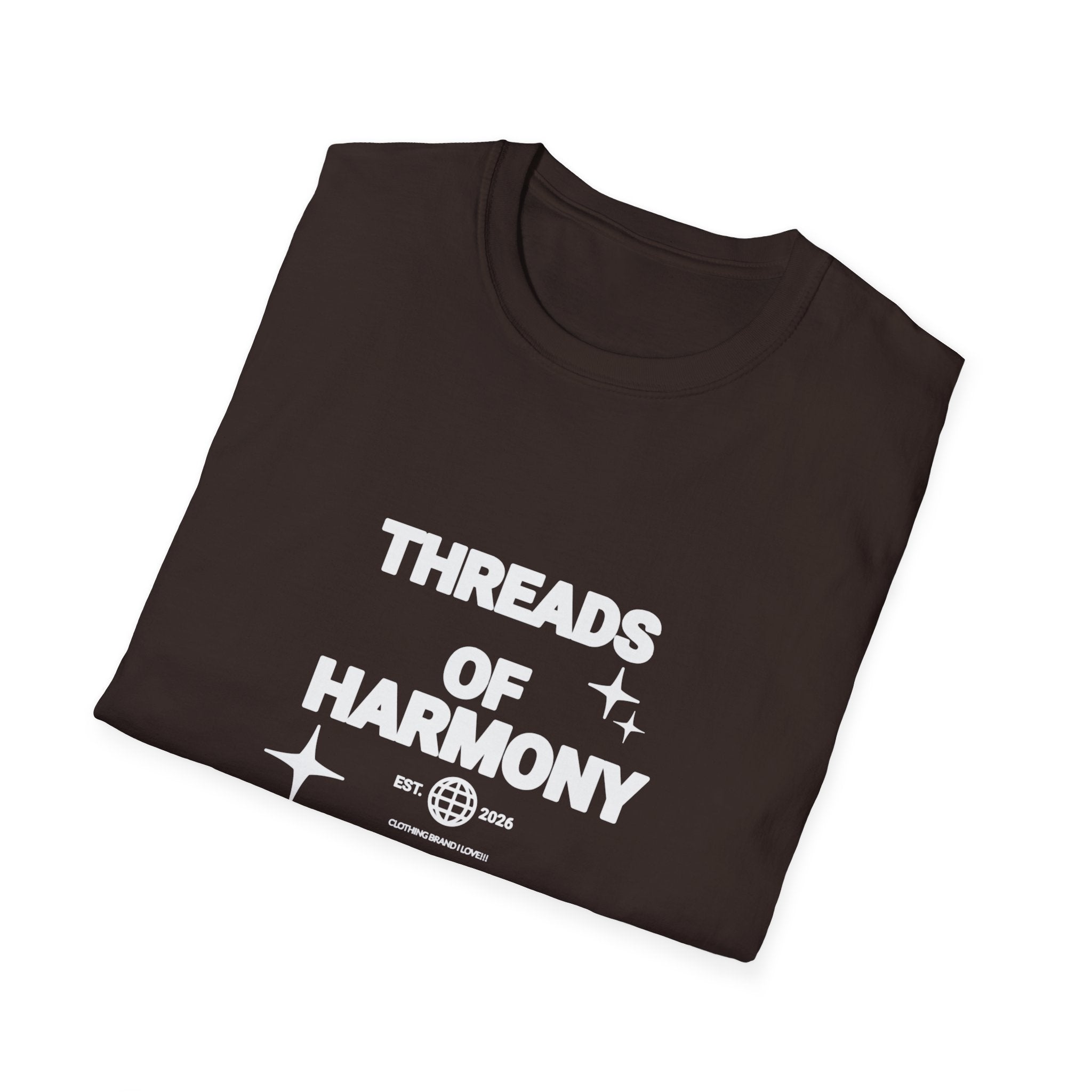Threads of Harmony T-Shirt — Minimalist Music & Unity Tee