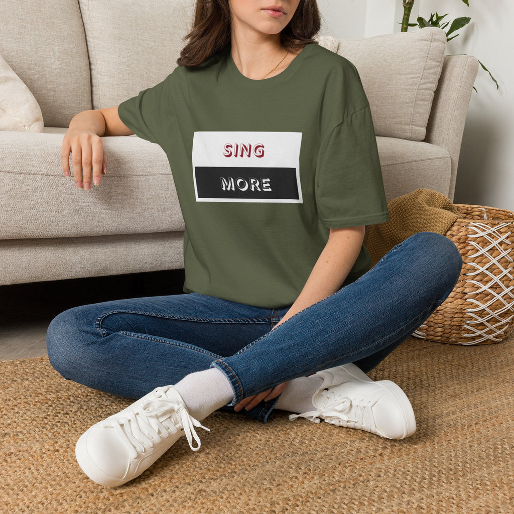 Sing More Graphic T‑Shirt — Motivational Music Tee