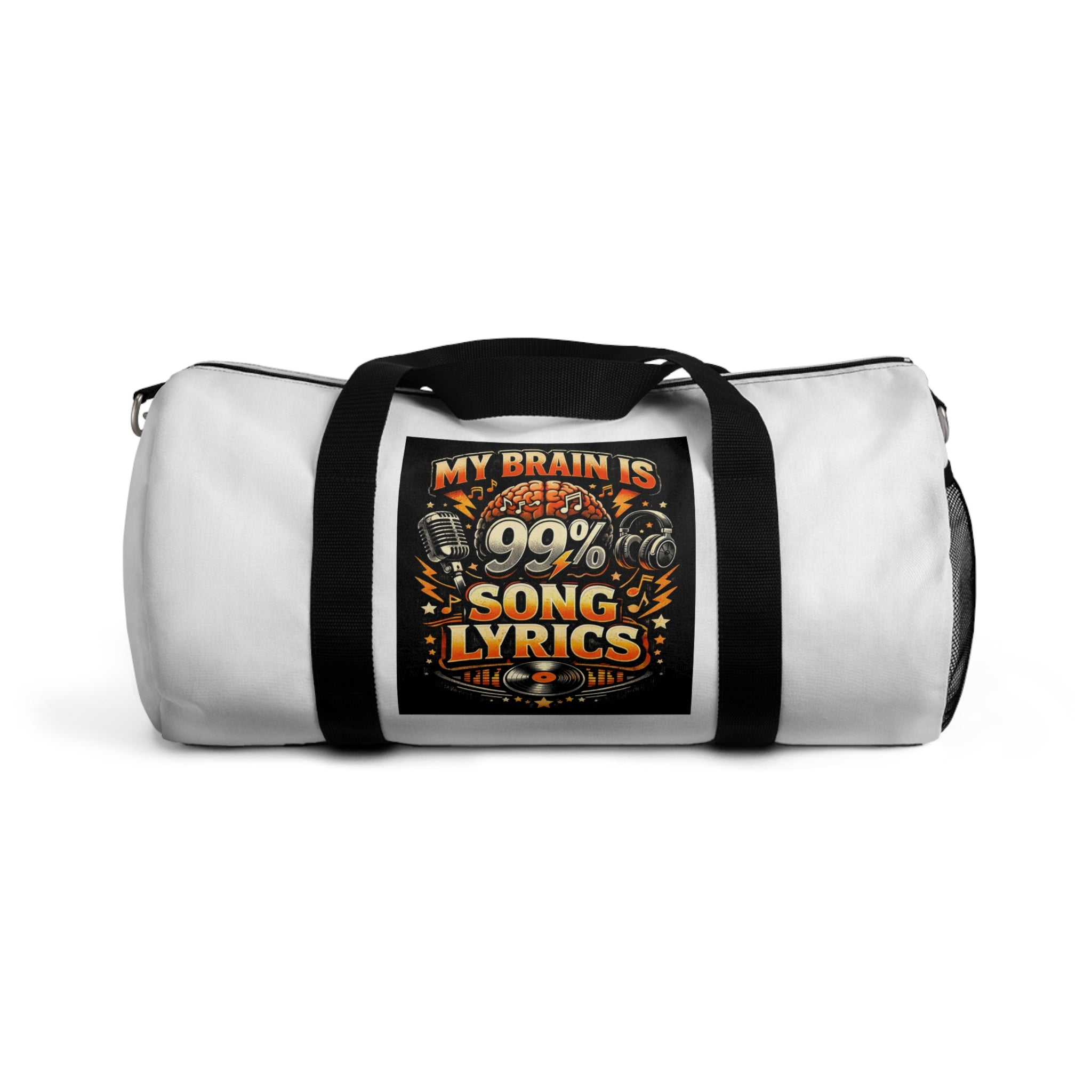 Music Is My Second Language Duffel Bag — Travel Gym Gear for Musicians