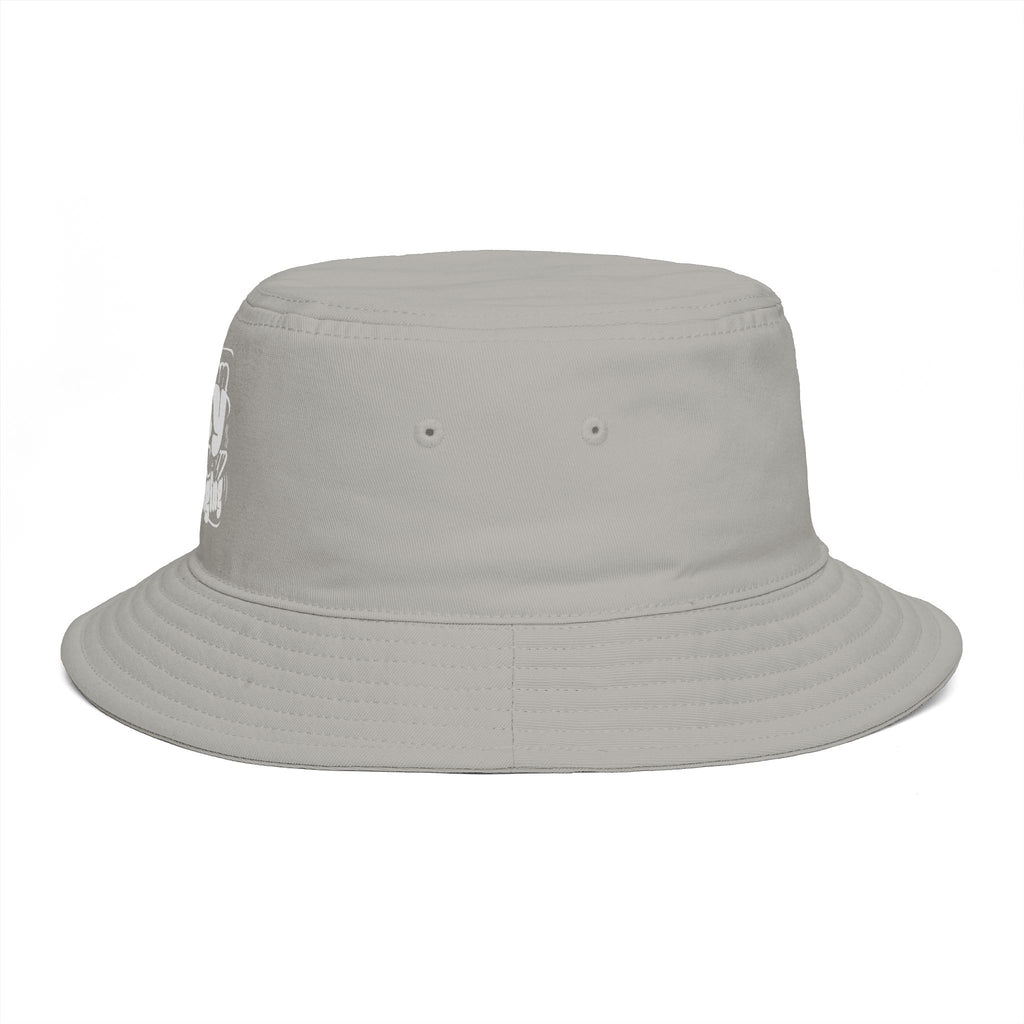 Bucket Hat — Retro 'Southern Sunday' Graphic Brown Sun Hat