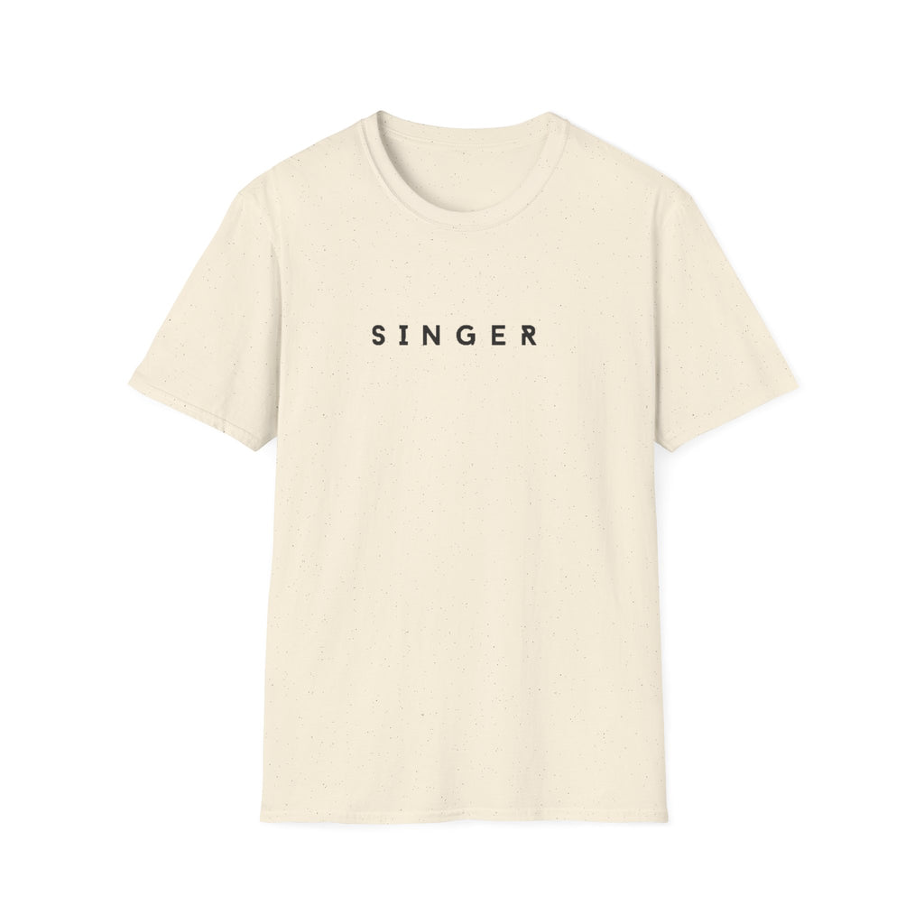 Singer T-Shirt — Minimalist Musician Tee for Singers & Vocalists
