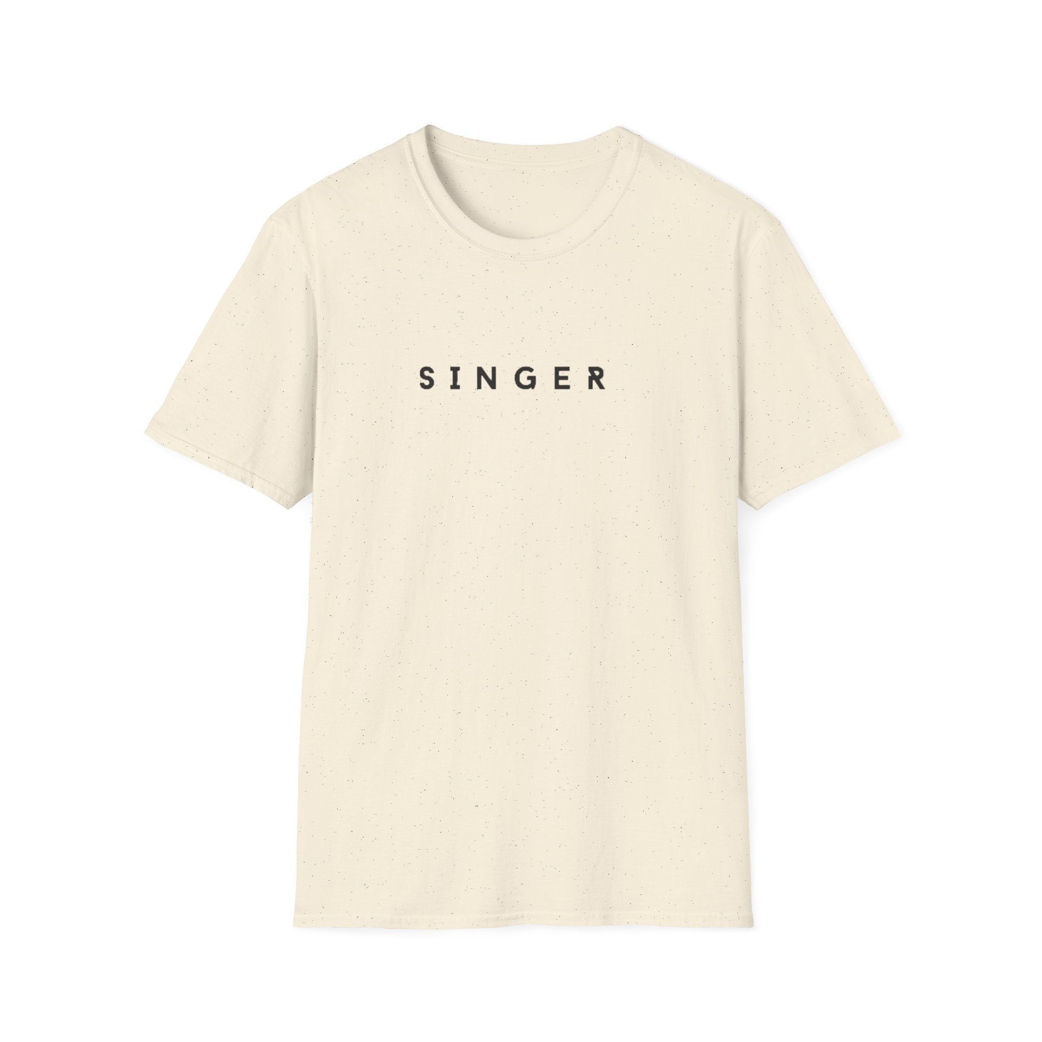 Singer T-Shirt — Minimalist Musician Tee for Singers & Vocalists