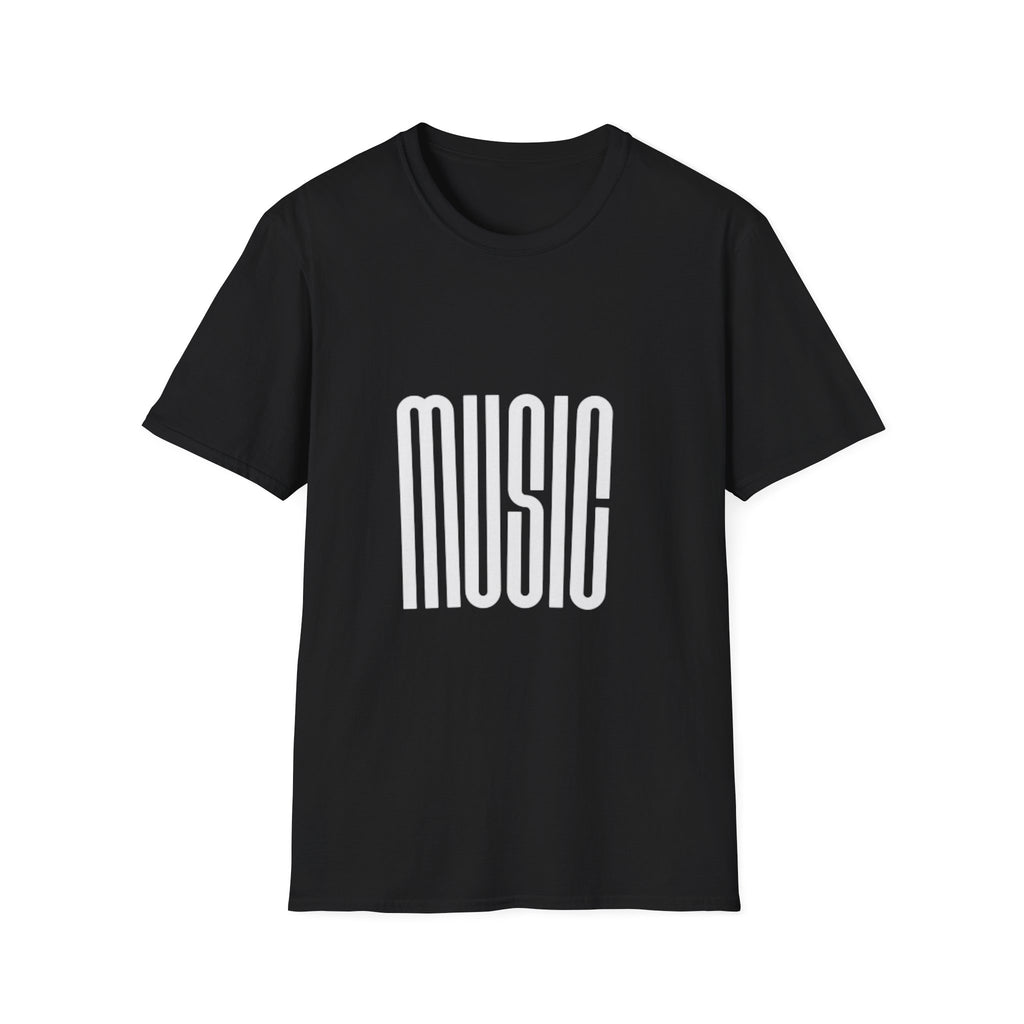Music Graphic T‑Shirt — Retro Tall Lettering Tee